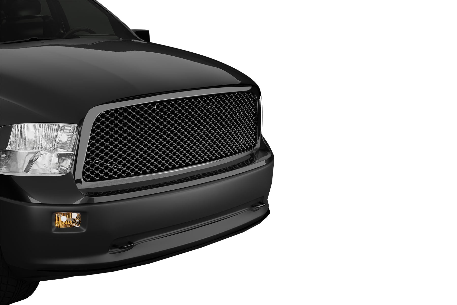Premium ABS Gloss Black Sport Mesh Grille for Dodge Ram 1500 2009-2012 | Direct Fit & UV-Resistant