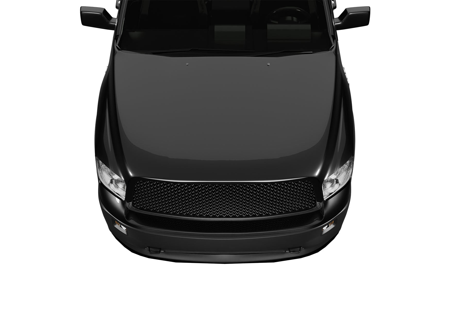 Premium ABS Gloss Black Sport Mesh Grille for Dodge Ram 1500 2009-2012 | Direct Fit & UV-Resistant