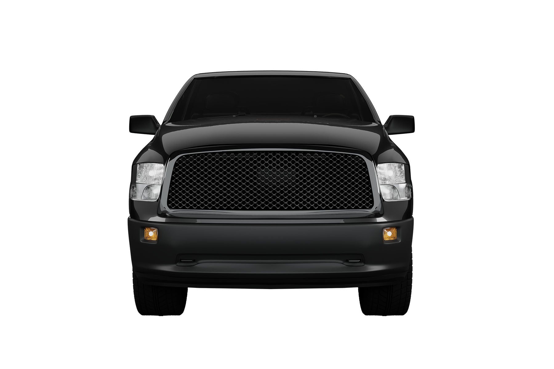 Premium ABS Gloss Black Sport Mesh Grille for Dodge Ram 1500 2009-2012 | Direct Fit & UV-Resistant