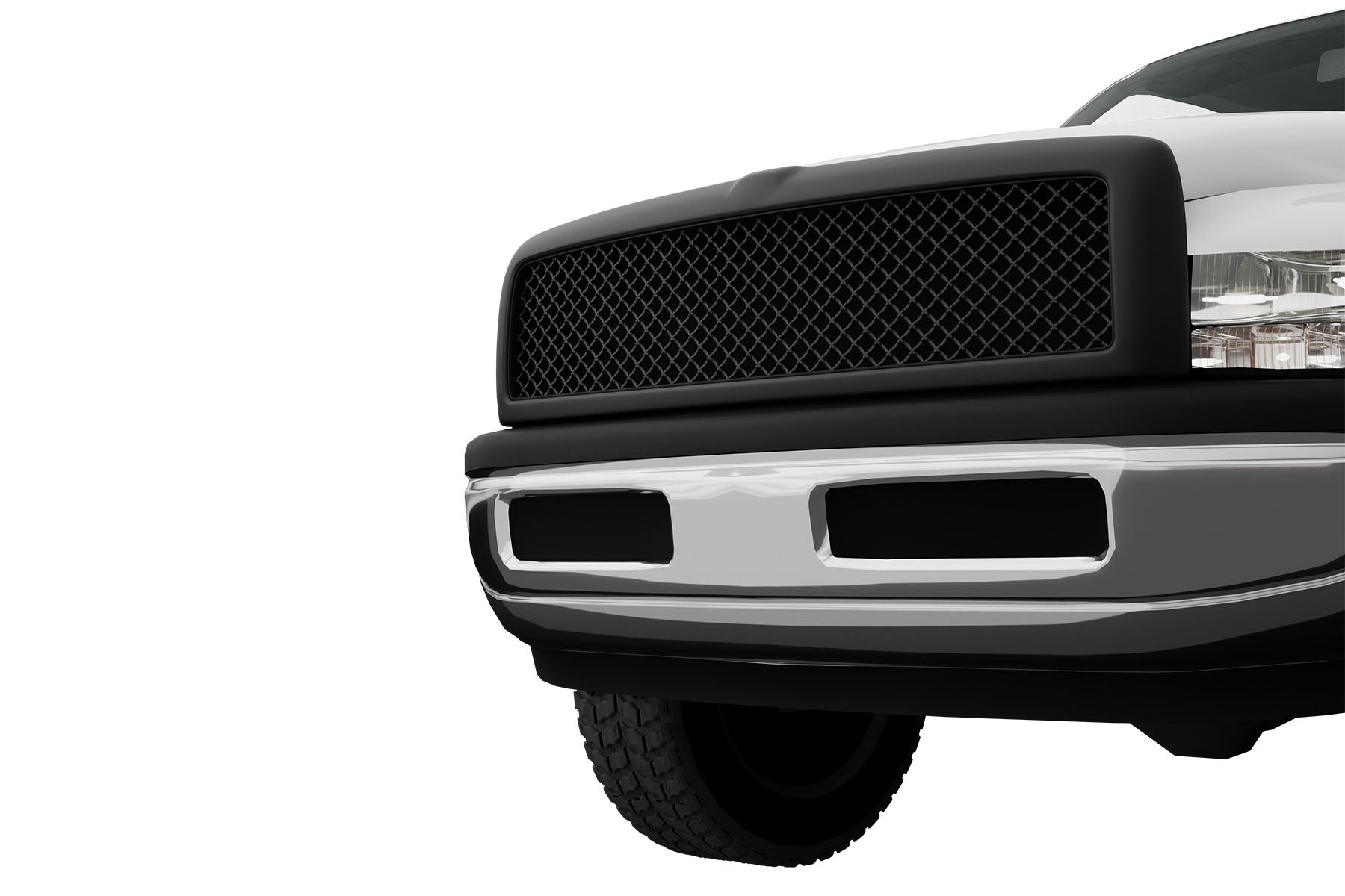 Premium ABS Matte Black Sport Mesh Grille for Dodge Ram 1500/2500/3500 1994-2002 | Direct Fit & UV-Resistant