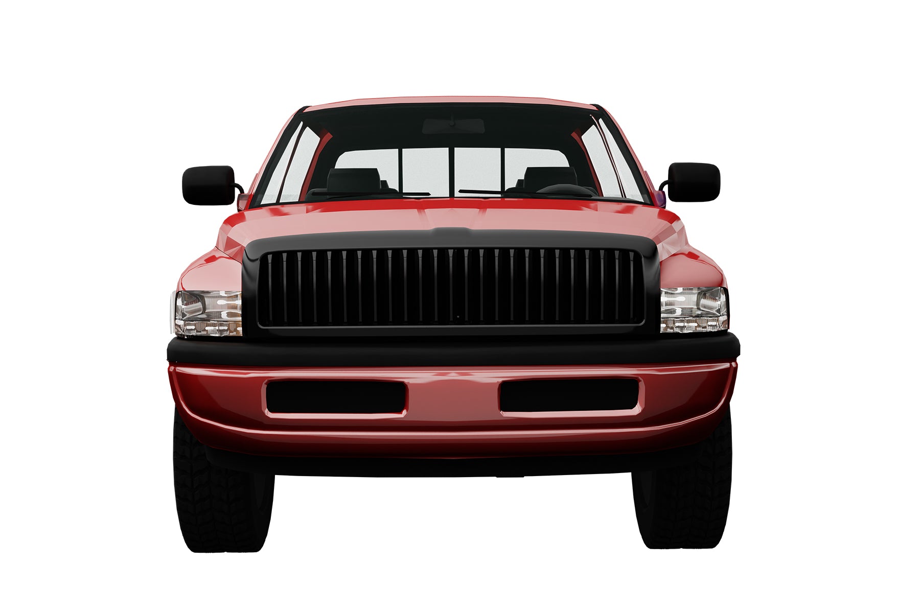 Premium ABS Gloss Black Vertical Grille for Dodge Ram 1994-2002 | Direct Fit & UV-Resistant