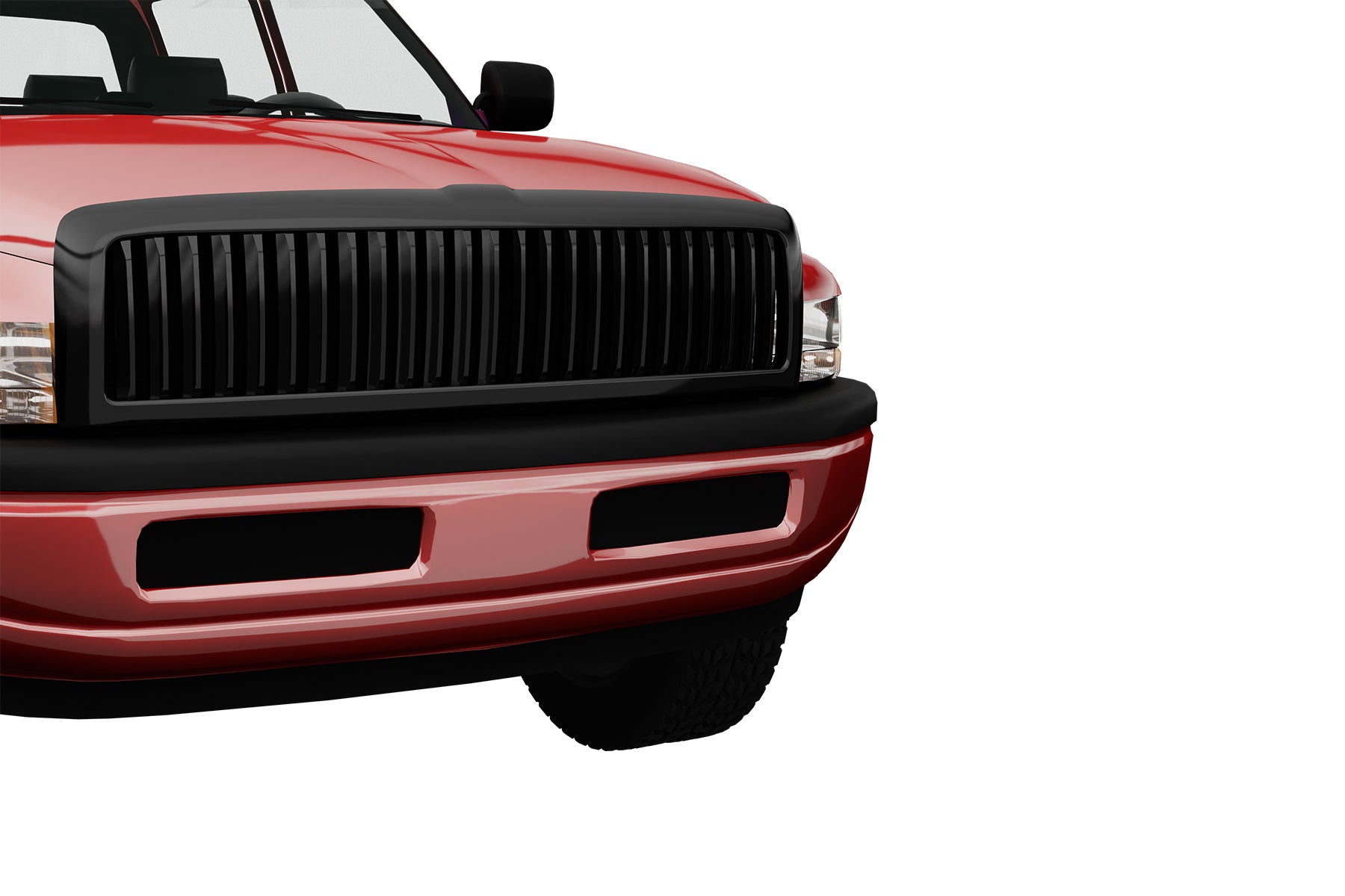Premium ABS Gloss Black Vertical Grille for Dodge Ram 1994-2002 | Direct Fit & UV-Resistant