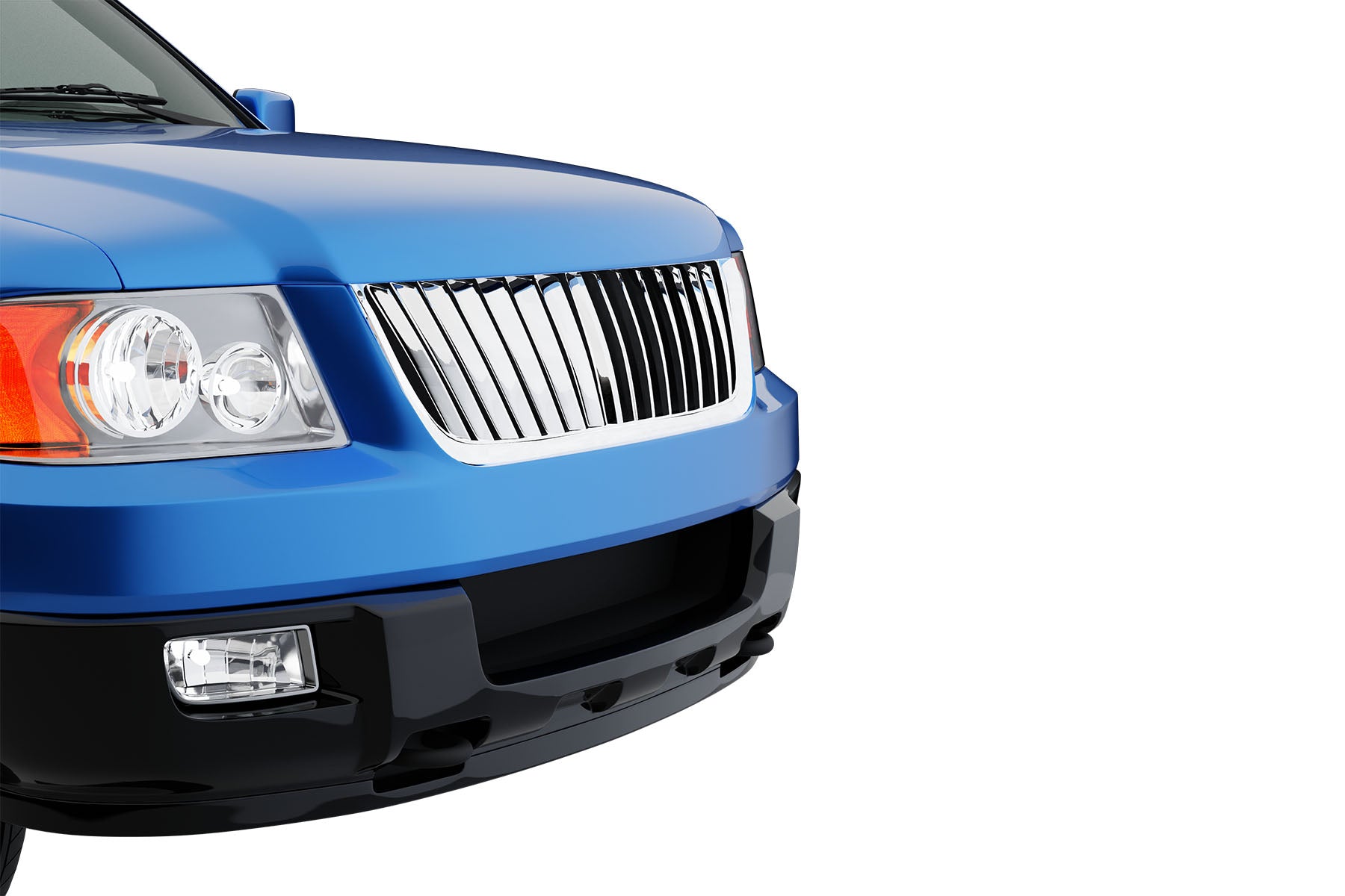 Premium ABS Chrome Vertical Front Hood Grille for Ford Expedition 2003-2006 | Direct Fit & UV-Resistant