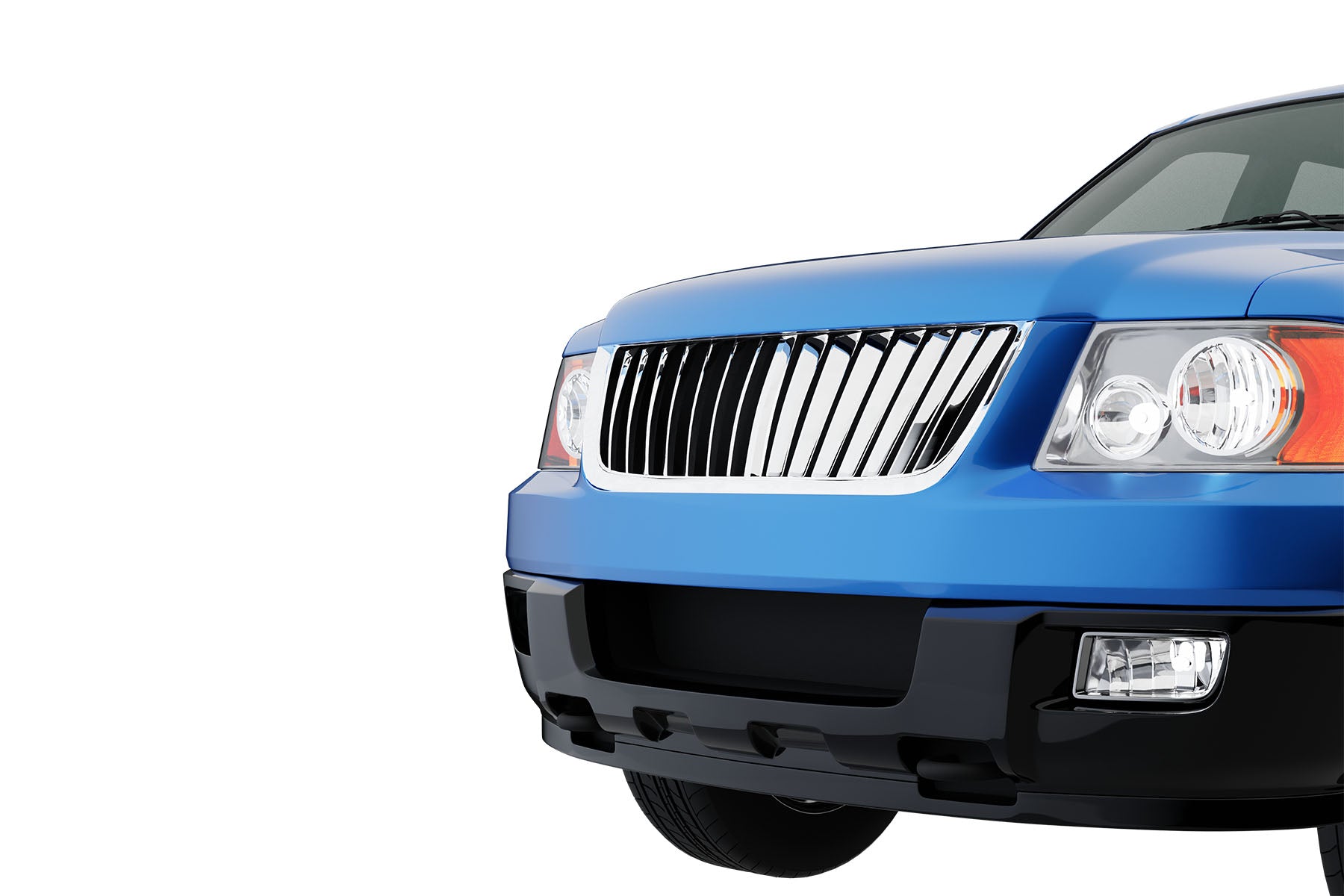 Premium ABS Chrome Vertical Front Hood Grille for Ford Expedition 2003-2006 | Direct Fit & UV-Resistant