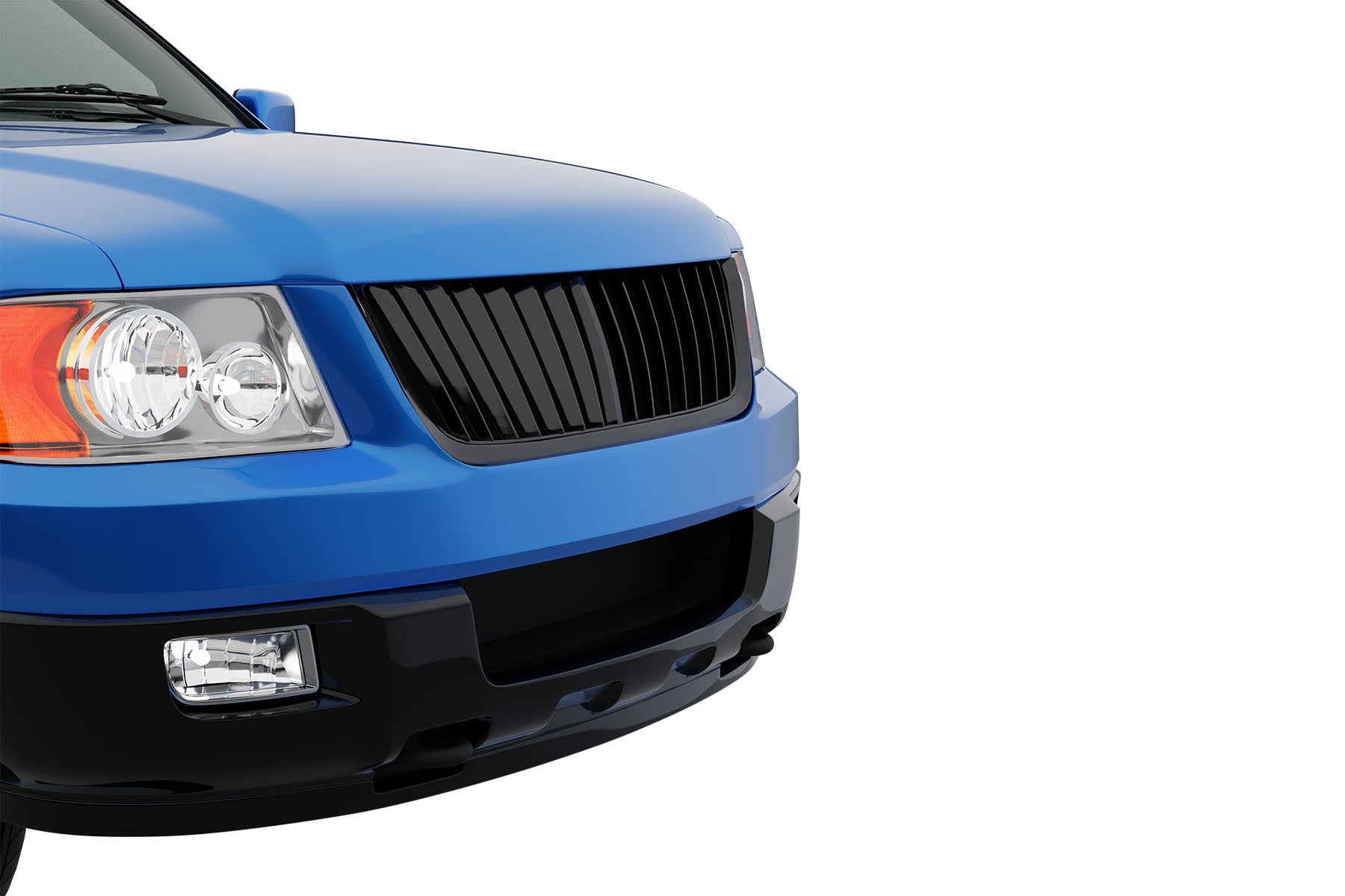 Premium ABS Gloss Black Vertical Grille for Ford Expedition 2003-2006 | Direct Fit & UV-Resistant