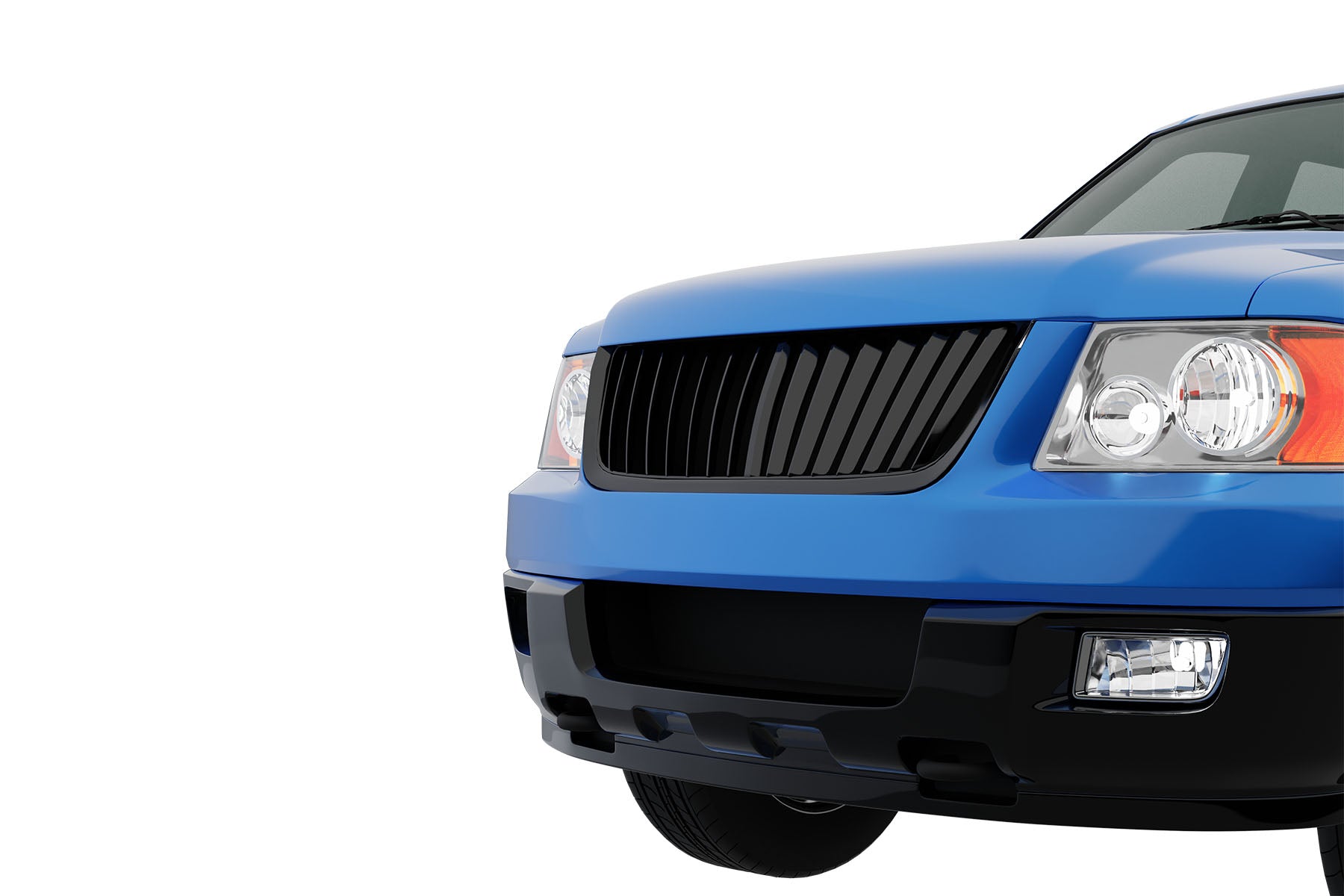 Premium ABS Gloss Black Vertical Grille for Ford Expedition 2003-2006 | Direct Fit & UV-Resistant