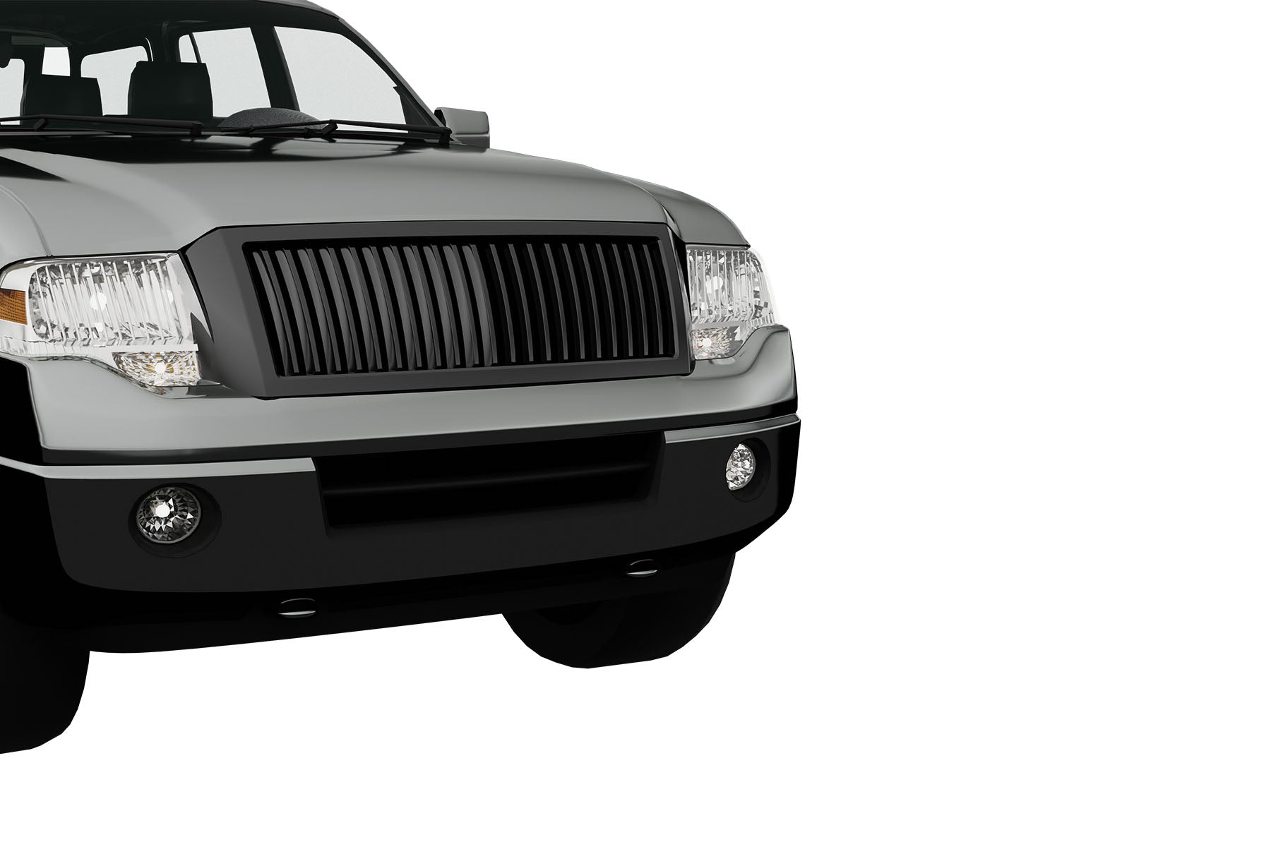 Premium ABS Gloss Black Vertical Grille for Ford Expedition 2007-2014 | Direct Fit & UV-Resistant