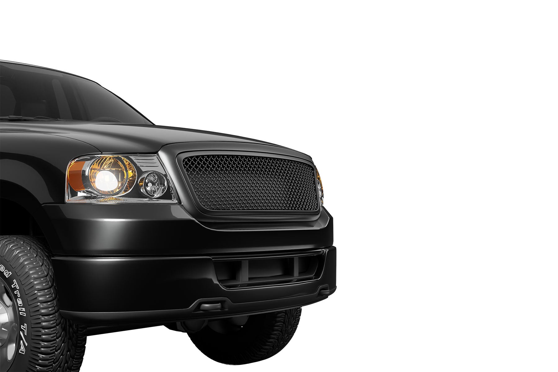 Premium ABS Matte Black Sport Mesh Grille for Ford F-150 2004-2008 | Direct Fit & UV-Resistant