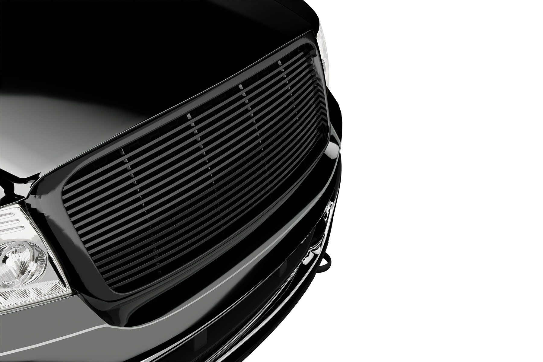 Premium ABS Glossy Black Horizontal Grille for Ford F-150 2004-2008 | Direct Fit & UV-Resistant