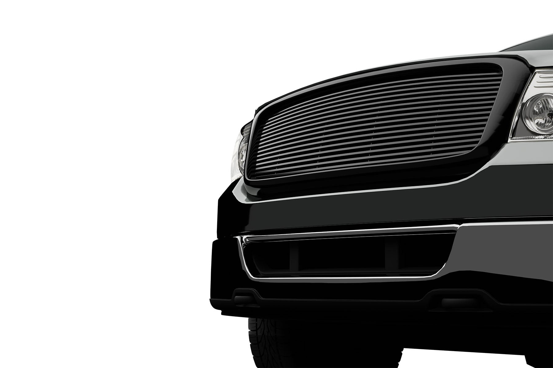 Premium ABS Glossy Black Horizontal Grille for Ford F-150 2004-2008 | Direct Fit & UV-Resistant