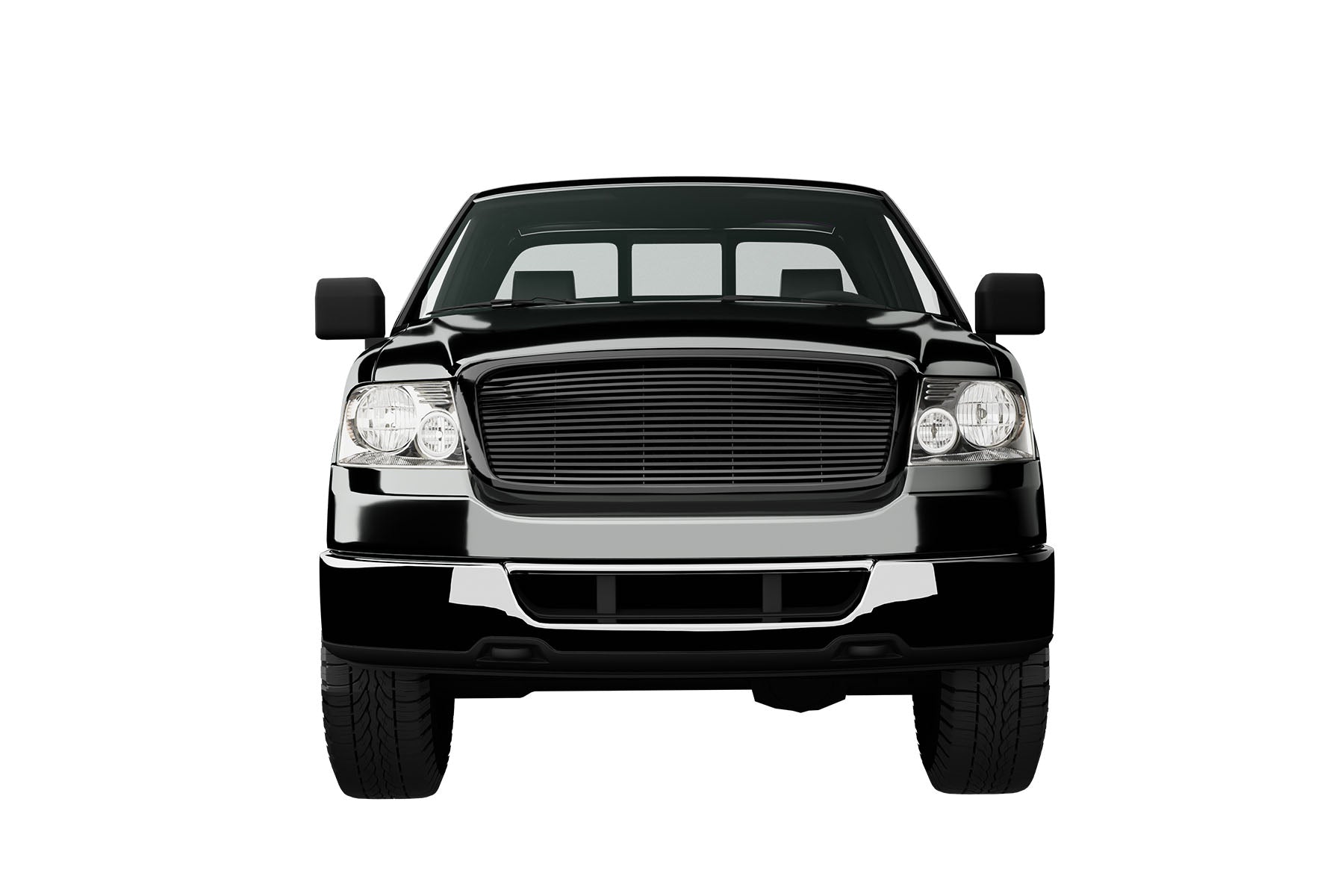 Premium ABS Glossy Black Horizontal Grille for Ford F-150 2004-2008 | Direct Fit & UV-Resistant