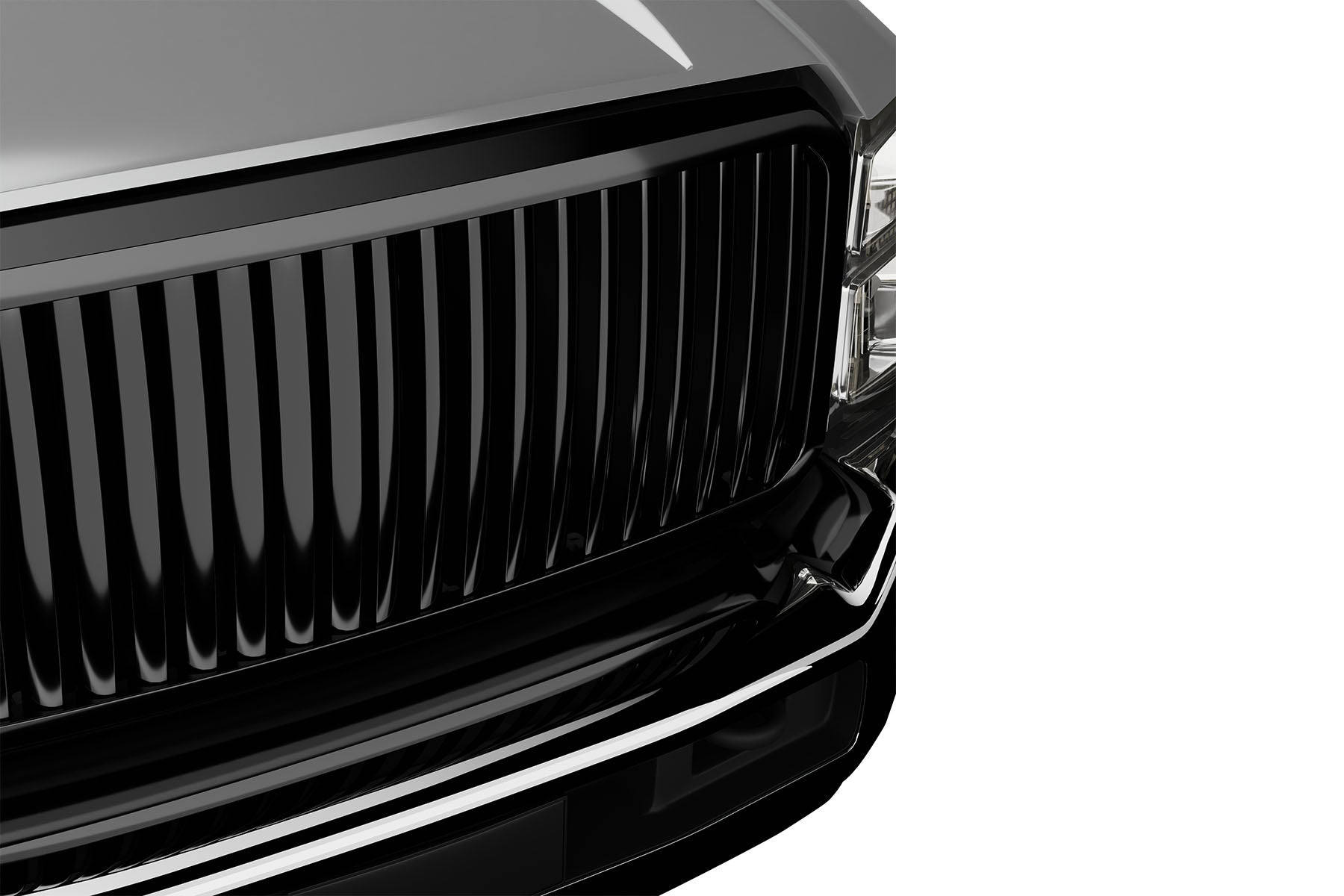 Premium ABS Gloss Black Vertical Grille for Ford F250/F350 Super Duty 2011-2016 | Direct Fit & UV-Resistant