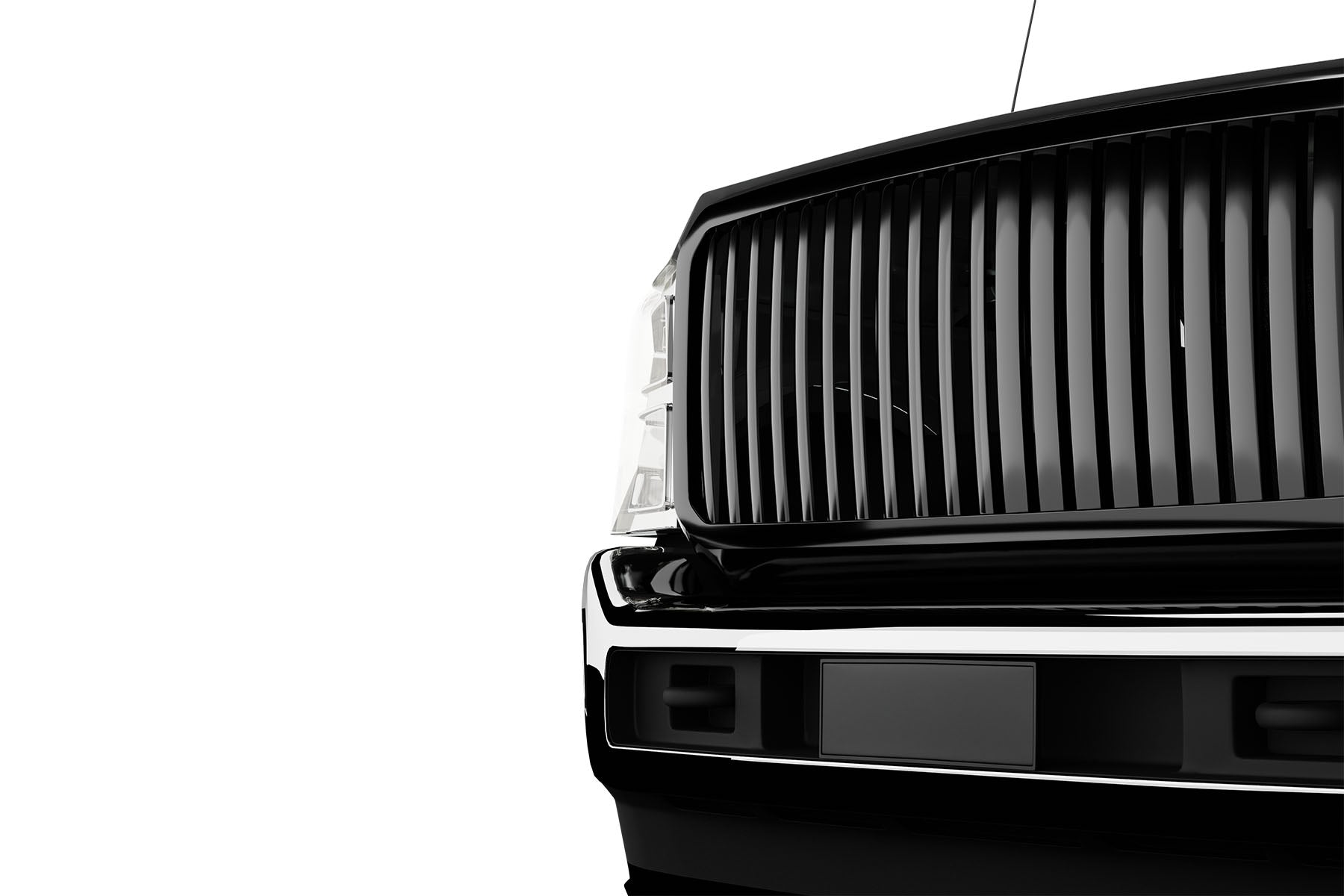 Premium ABS Gloss Black Vertical Grille for Ford F250/F350 Super Duty 2011-2016 | Direct Fit & UV-Resistant