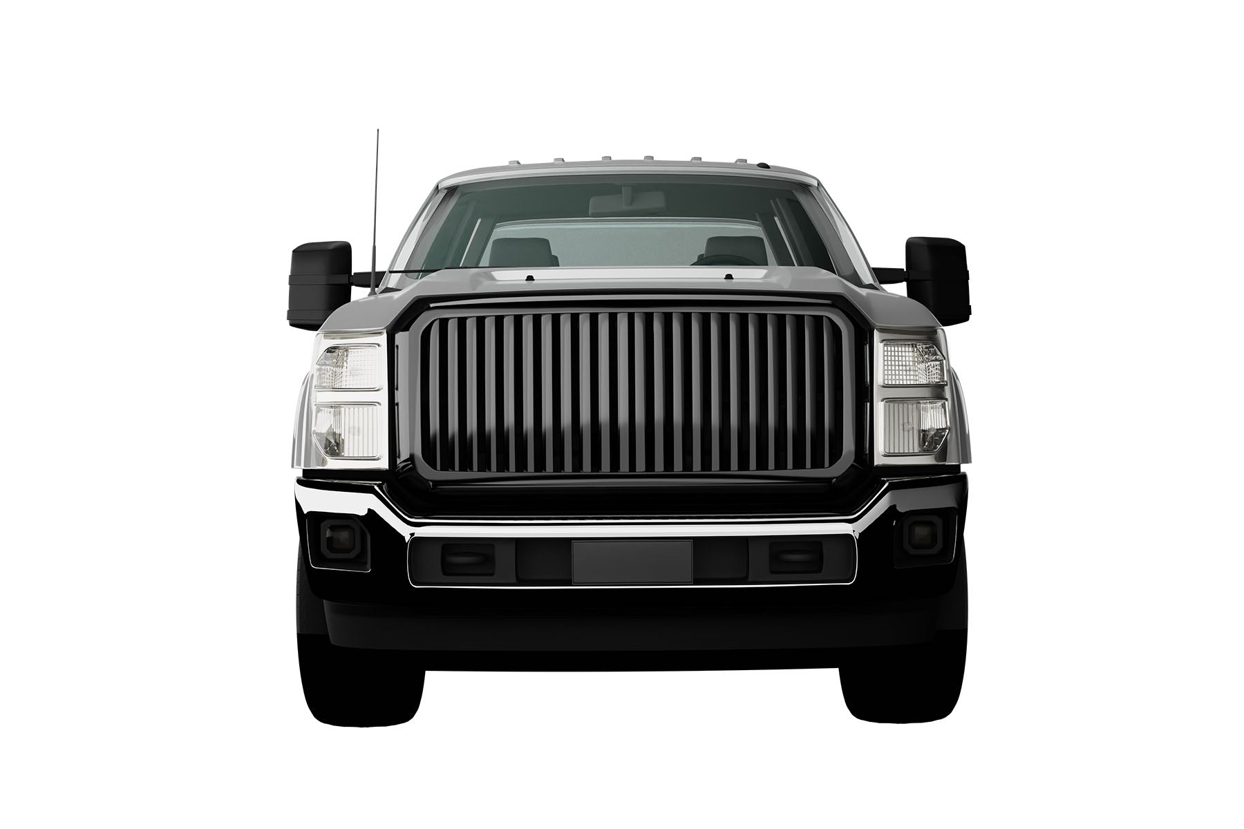 Premium ABS Gloss Black Vertical Grille for Ford F250/F350 Super Duty 2011-2016 | Direct Fit & UV-Resistant