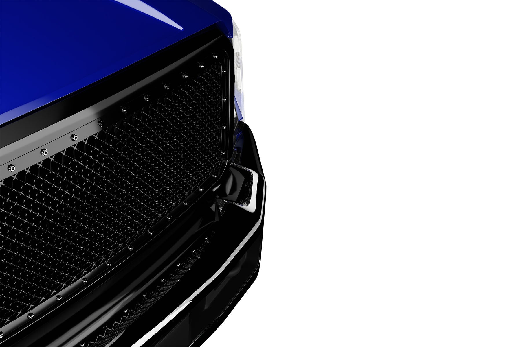 Premium ABS Glossy Black Rivet Bolt Mesh Grille for Ford F250/F350 Super Duty 2011-2016 | Direct Fit & UV-Resistant