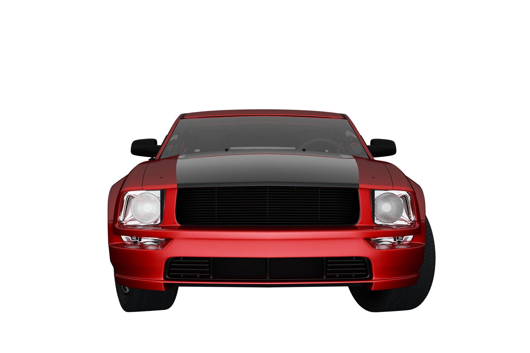 Premium ABS Gloss Black Sport Mesh Grille for Ford Mustang 2005-2009 | Direct Fit & UV-Resistant