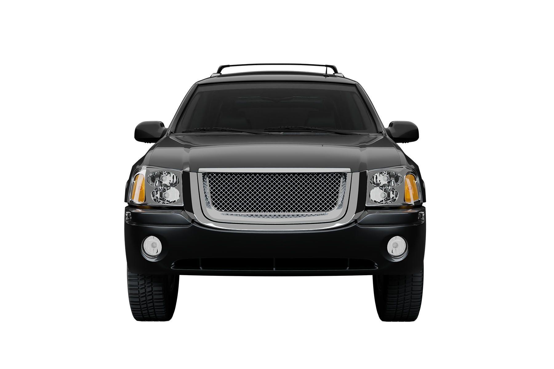 Premium ABS Chrome Sport Mesh Grille for 2002-2008 GMC Envoy | Direct Fit & UV-Resistant