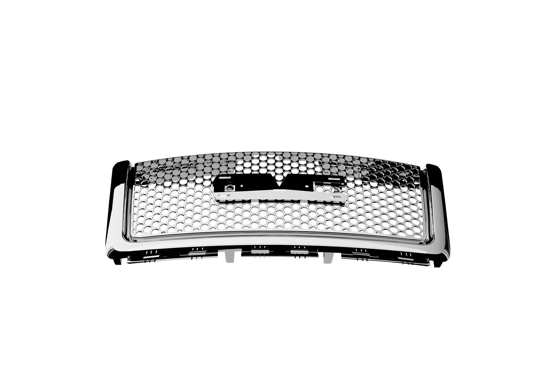 Premium ABS Chrome Round Hole Mesh Grille for GMC Sierra 1500 2007-2013 | Direct Fit & Emblem-Ready