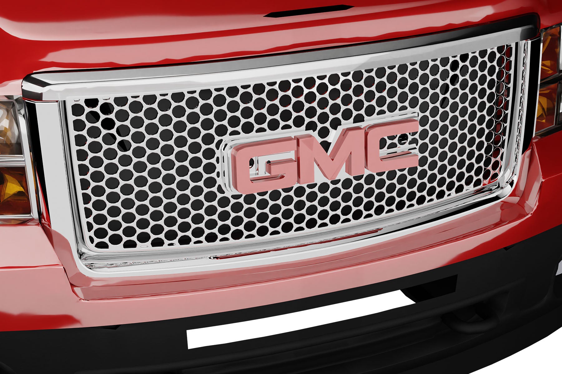 Premium ABS Chrome Round Hole Mesh Grille for GMC Sierra 1500 2007-2013 | Direct Fit & Emblem-Ready