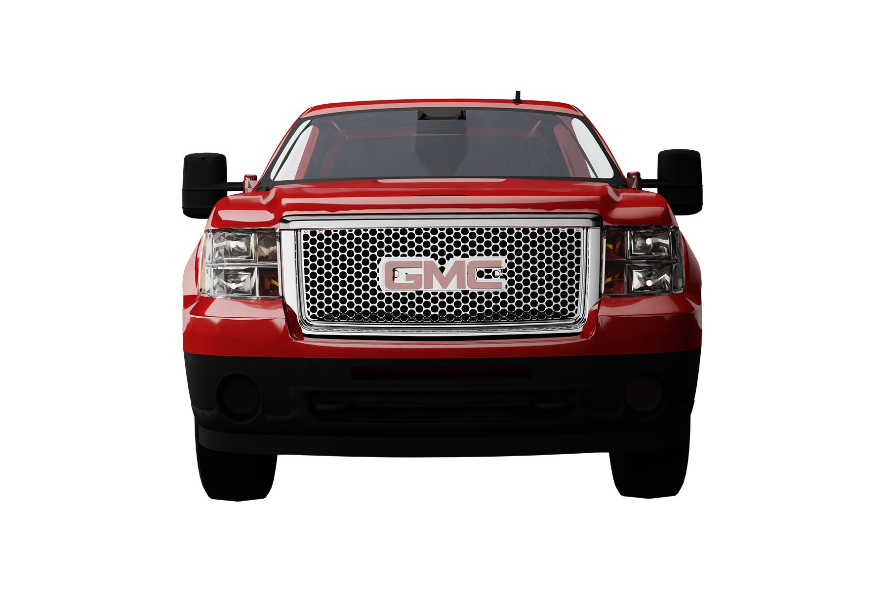 Premium ABS Chrome Round Hole Mesh Grille for GMC Sierra 1500 2007-2013 | Direct Fit & Emblem-Ready