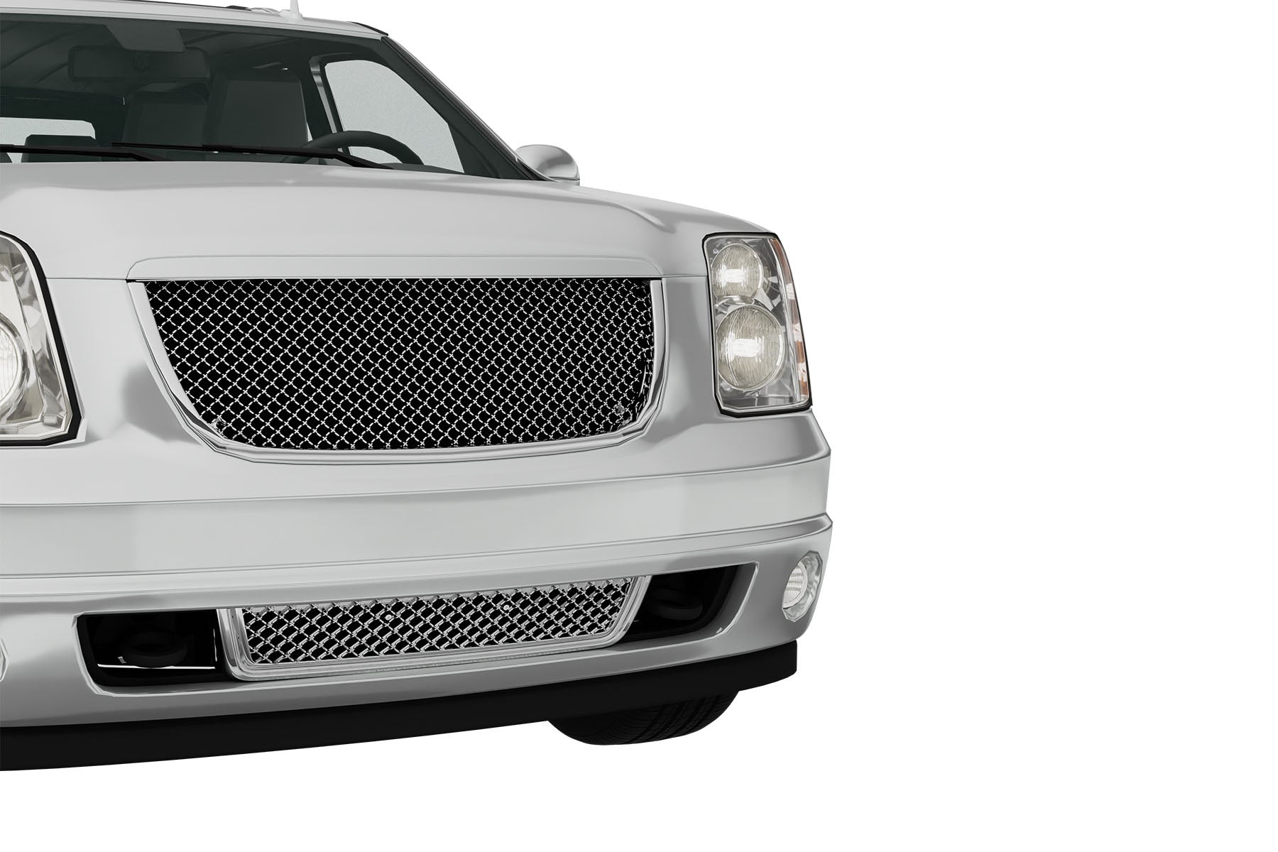 Premium ABS Chrome Luxury Mesh Grille for GMC Yukon/XL/Denali 2007-2014 | Direct Fit & UV-Resistant