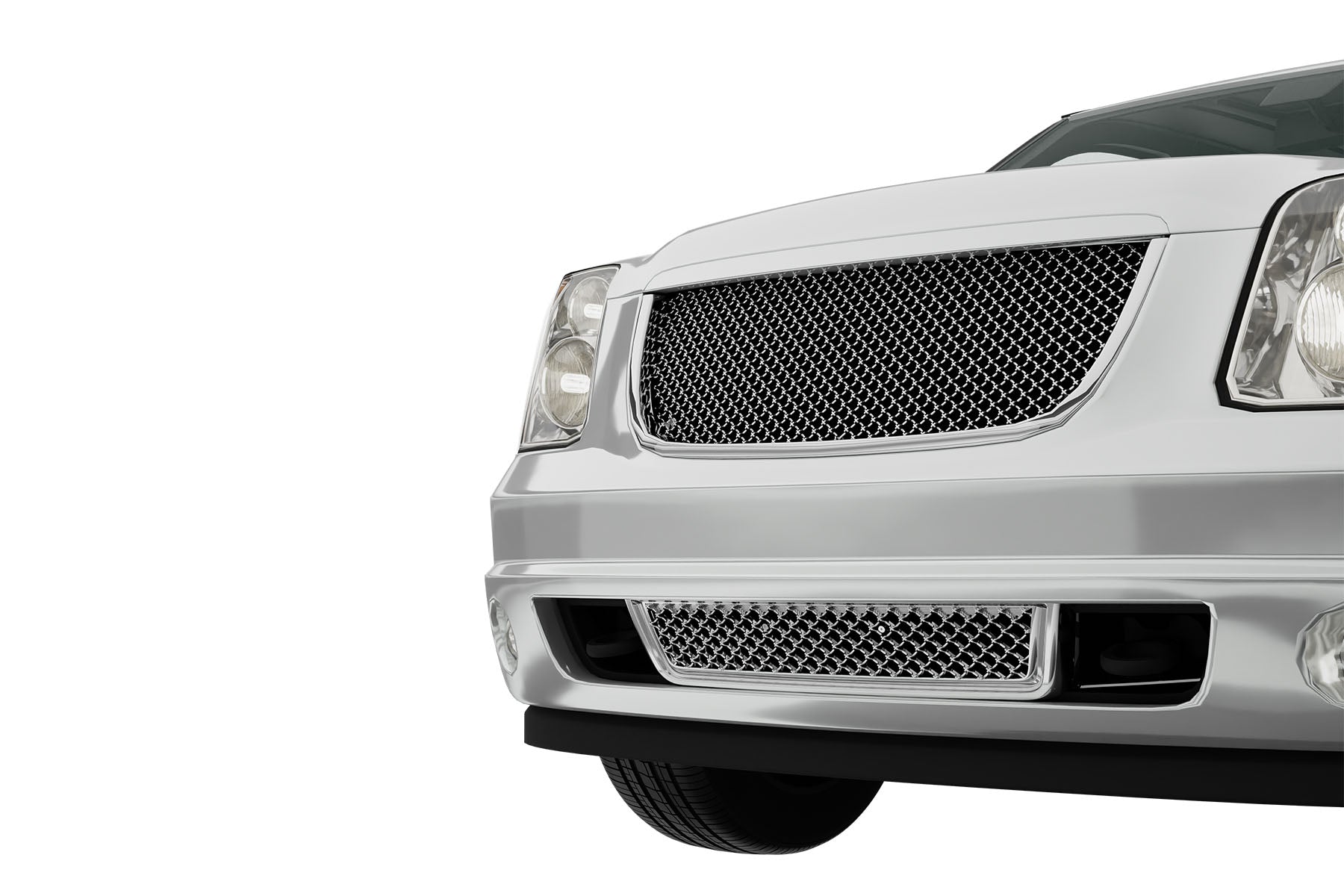 Premium ABS Chrome Luxury Mesh Grille for GMC Yukon/XL/Denali 2007-2014 | Direct Fit & UV-Resistant