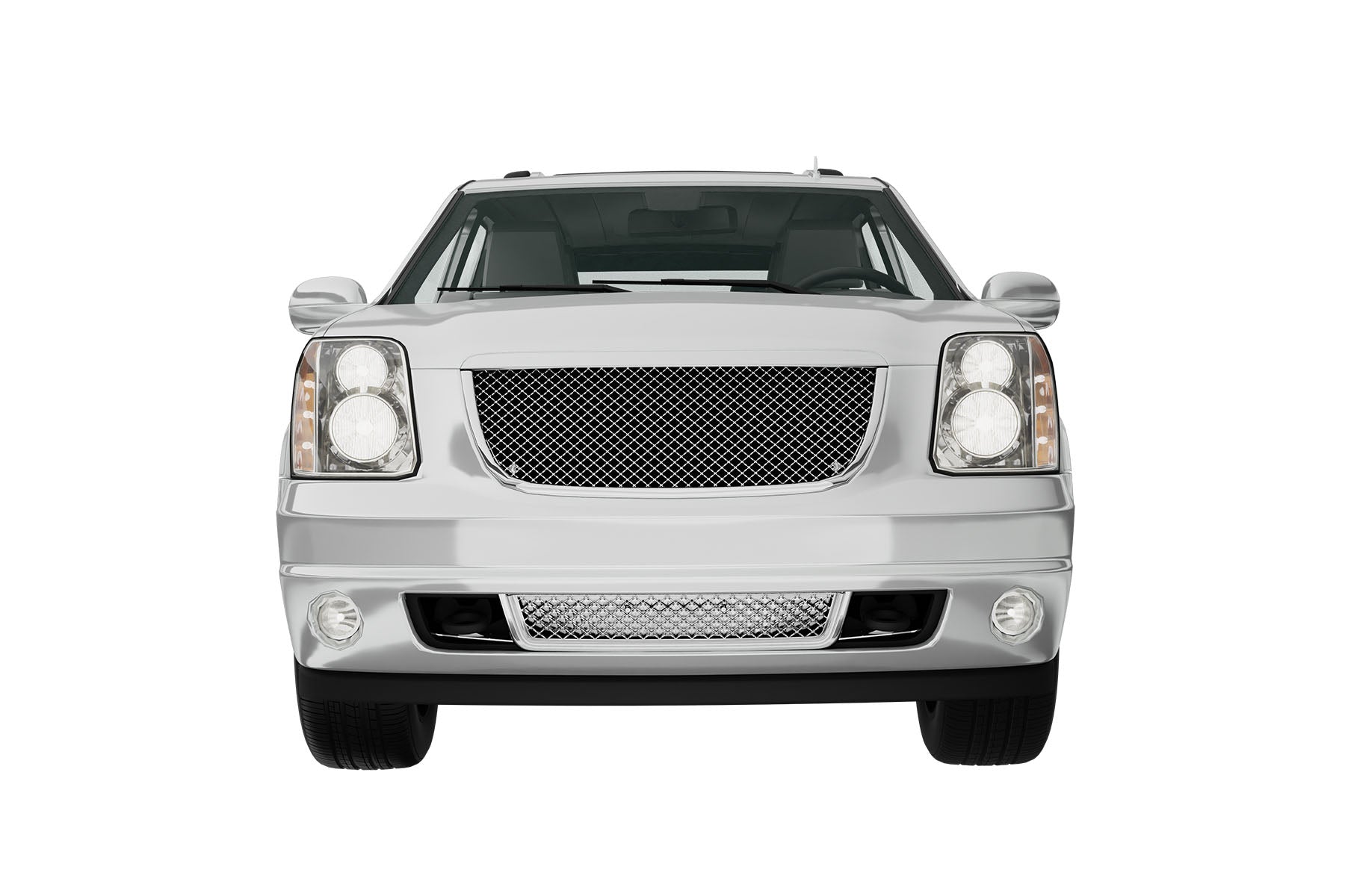 Premium ABS Chrome Luxury Mesh Grille for GMC Yukon/XL/Denali 2007-2014 | Direct Fit & UV-Resistant