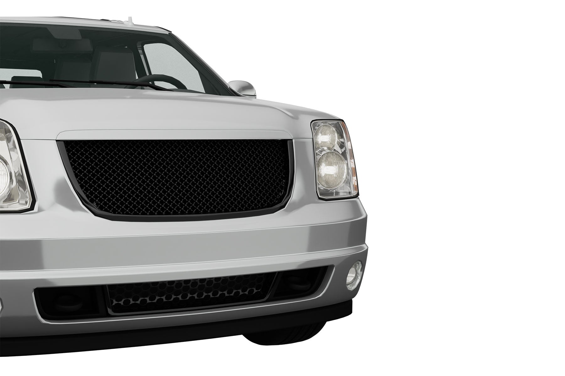 Premium ABS Gloss Black Sport Mesh Grille for GMC Yukon/Denali 2007-2014 | Direct Fit & UV-Resistant