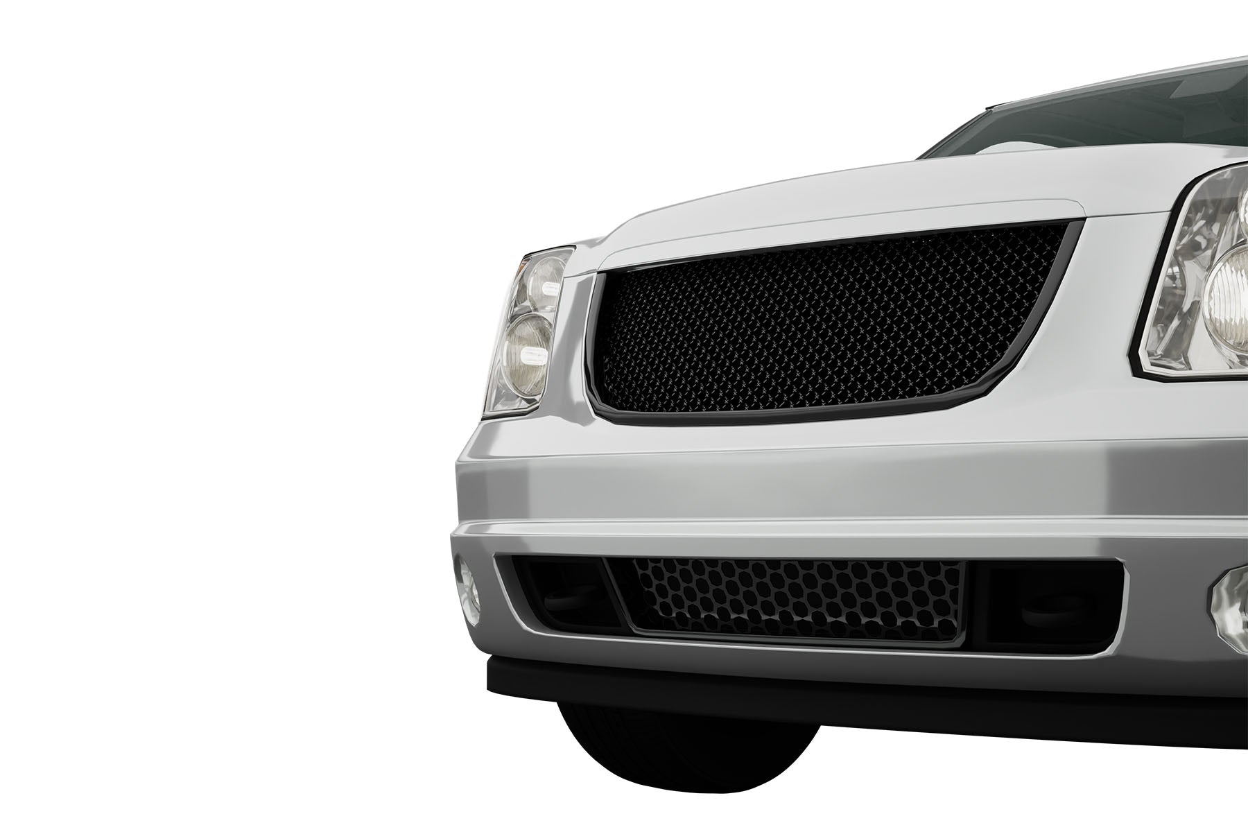 Premium ABS Gloss Black Sport Mesh Grille for GMC Yukon/Denali 2007-2014 | Direct Fit & UV-Resistant