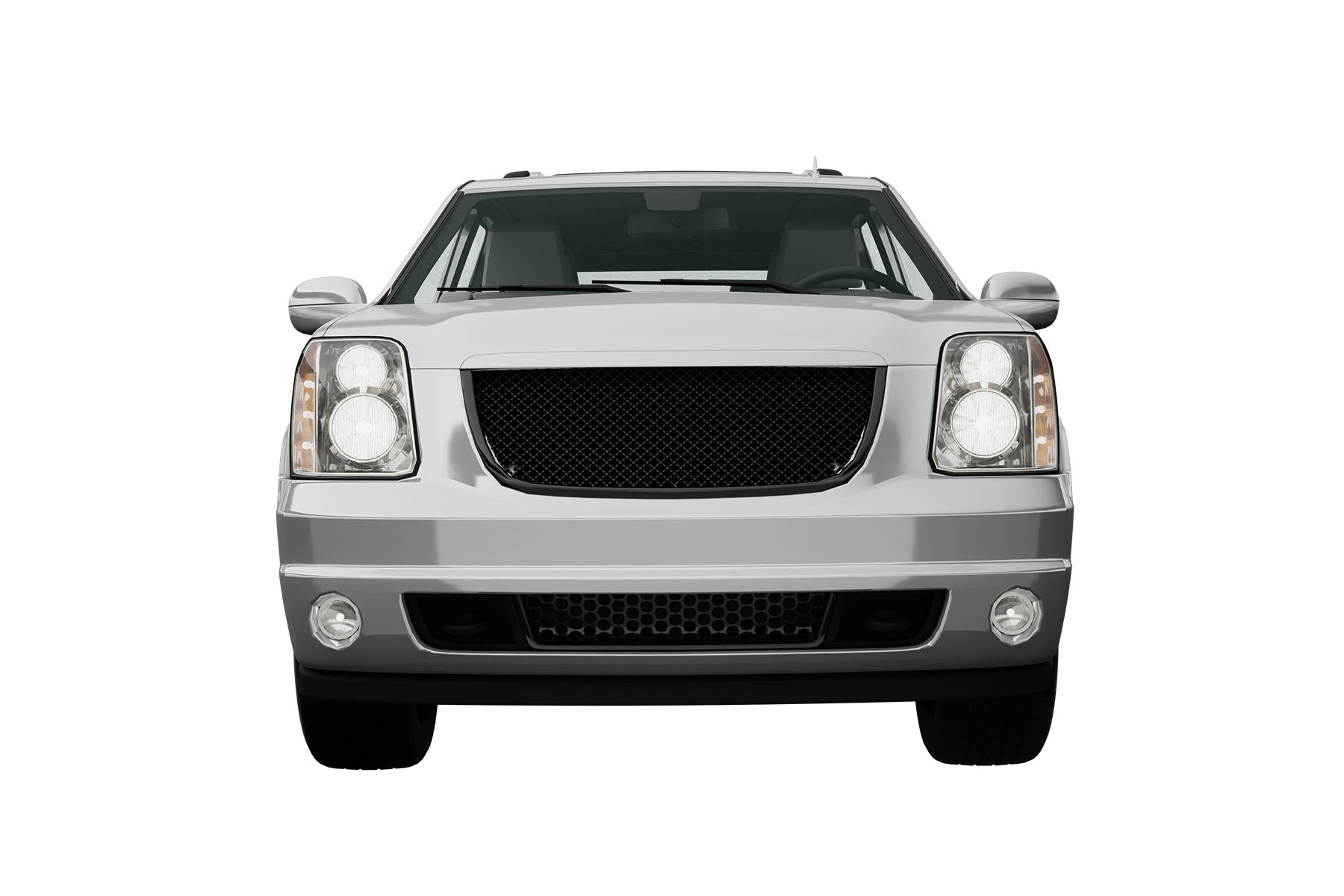 Premium ABS Gloss Black Sport Mesh Grille for GMC Yukon/Denali 2007-2014 | Direct Fit & UV-Resistant