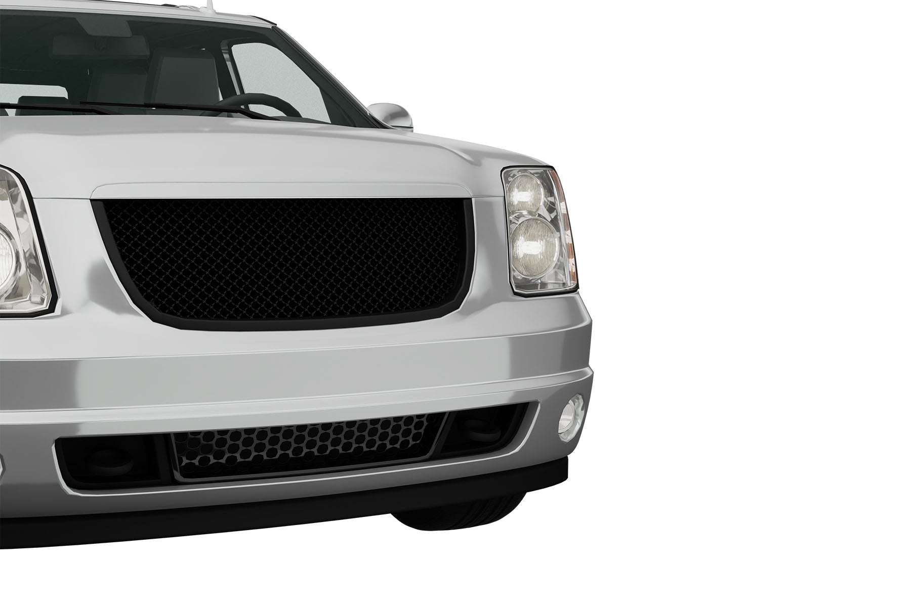 Premium ABS Matte Black Sport Mesh Grille for GMC Yukon/Denali 2007-2014 | Direct Fit & UV-Resistant