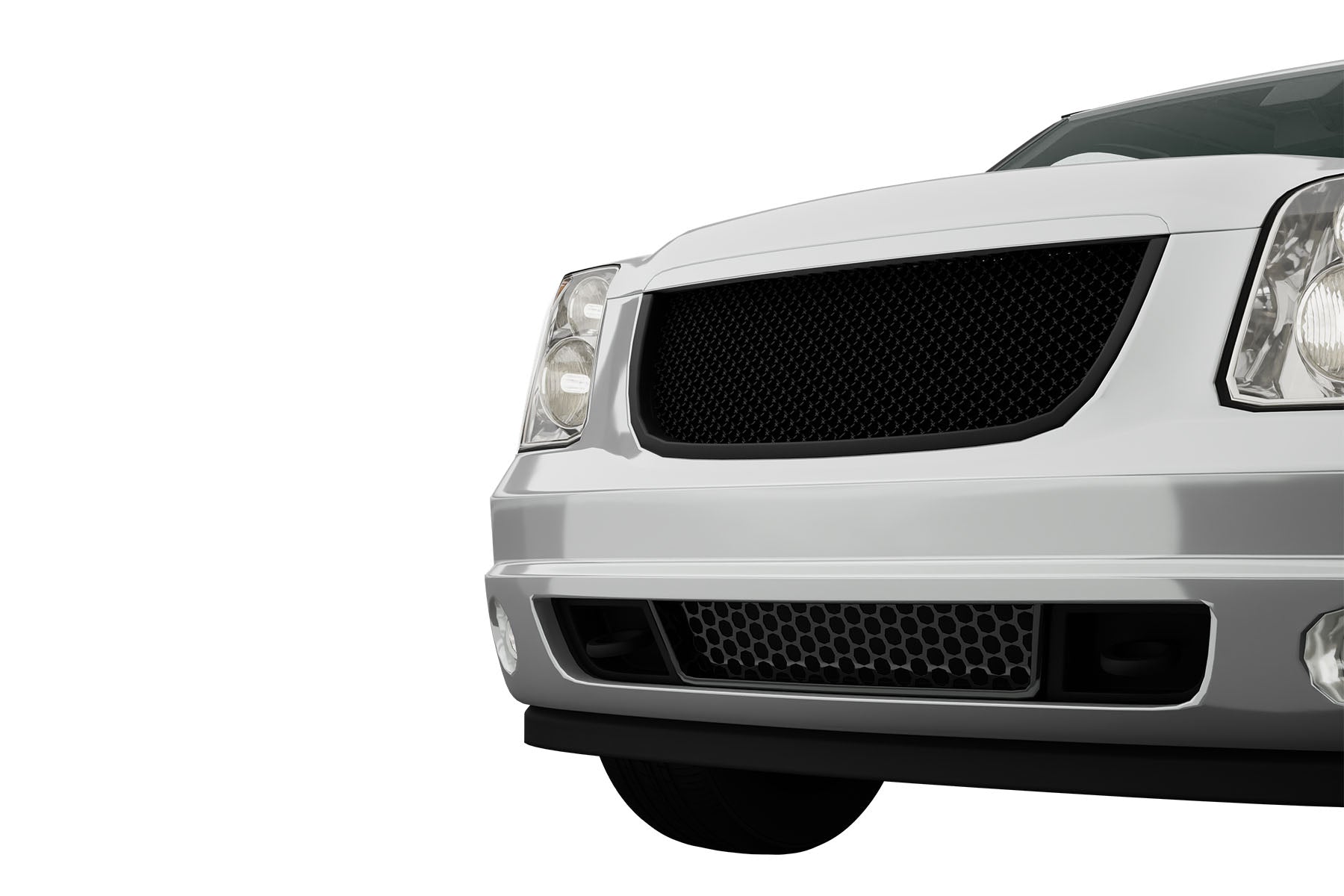 Premium ABS Matte Black Sport Mesh Grille for GMC Yukon/Denali 2007-2014 | Direct Fit & UV-Resistant