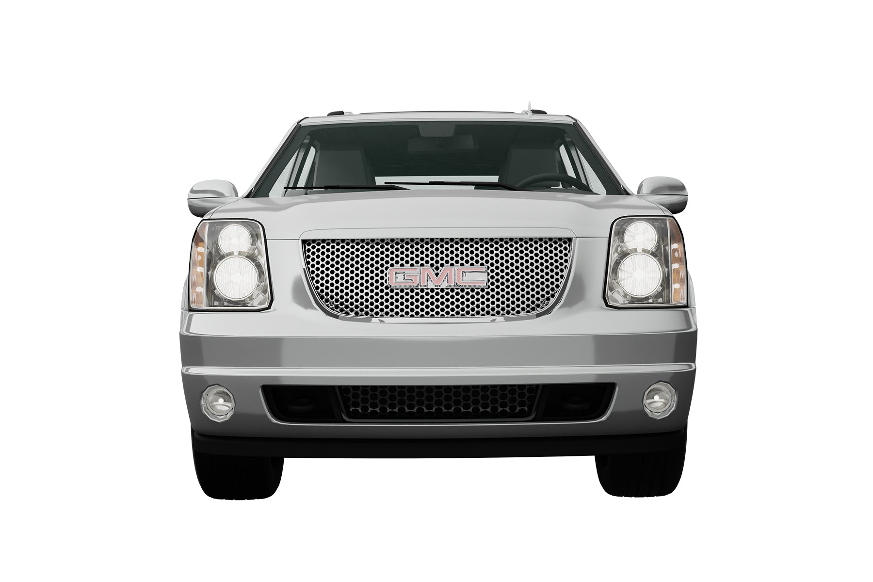 Premium ABS Chrome Round Hole Mesh Grille for GMC Yukon/Denali 2007-2014 | Direct Fit & UV-Resistant