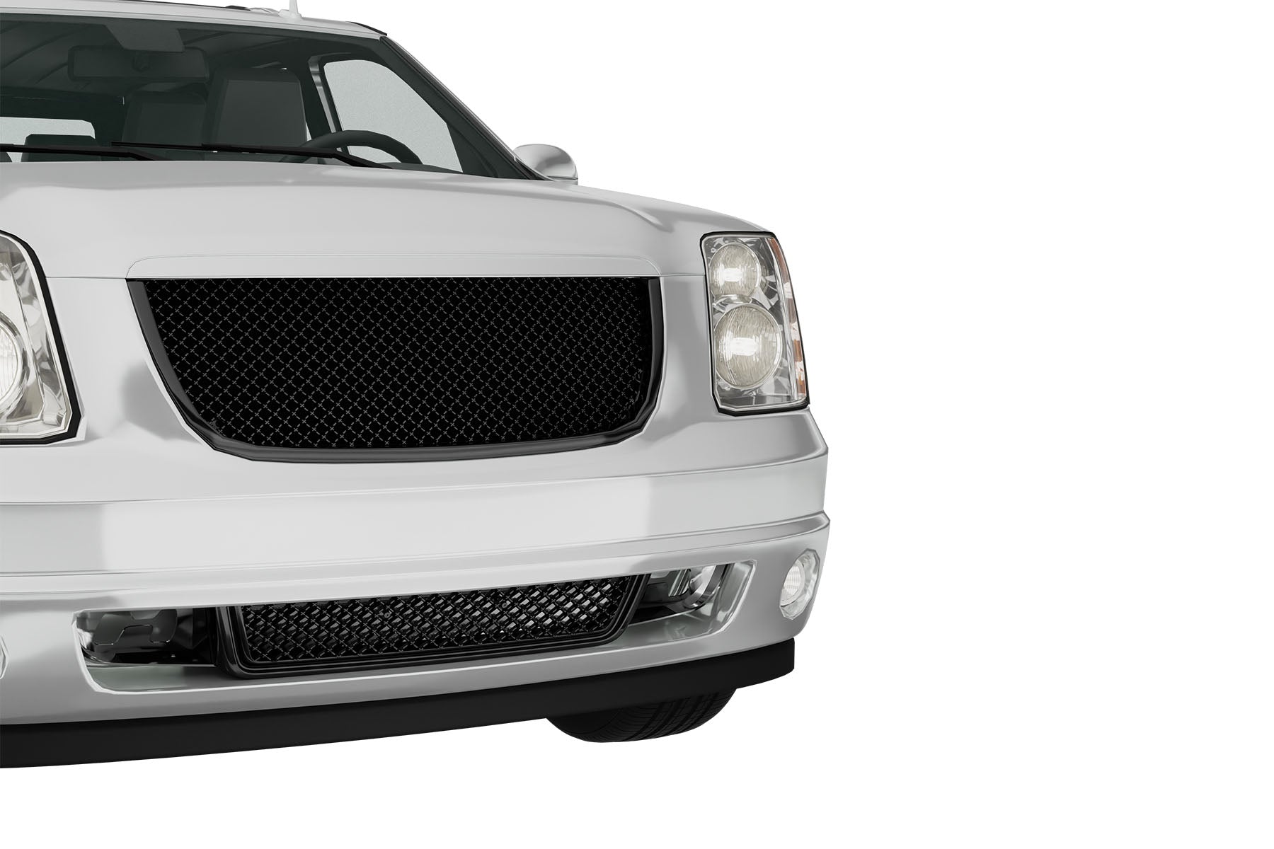 Premium ABS Gloss Black Sport Mesh Grille for GMC Yukon/XL/Denali 2007-2014 | Direct Fit & UV-Resistant