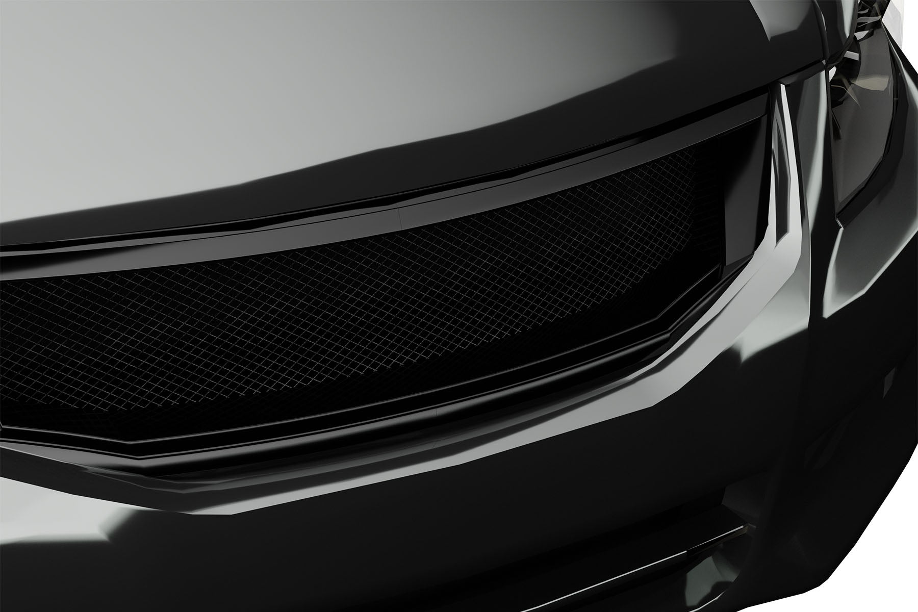 Premium Aluminum Glossy Black Sport Mesh Grille for Honda Accord 2008-2010 | Direct Fit & UV-Resistant