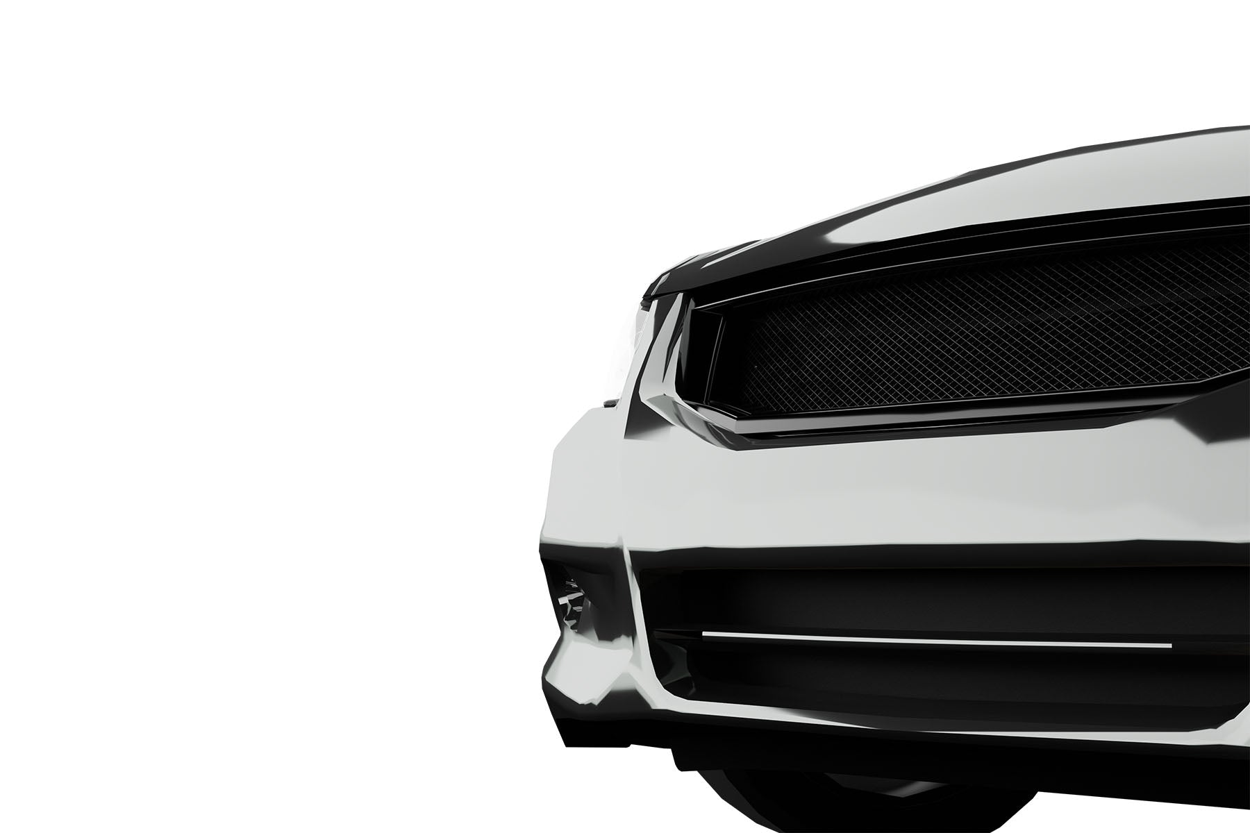 Premium Aluminum Glossy Black Sport Mesh Grille for Honda Accord 2008-2010 | Direct Fit & UV-Resistant