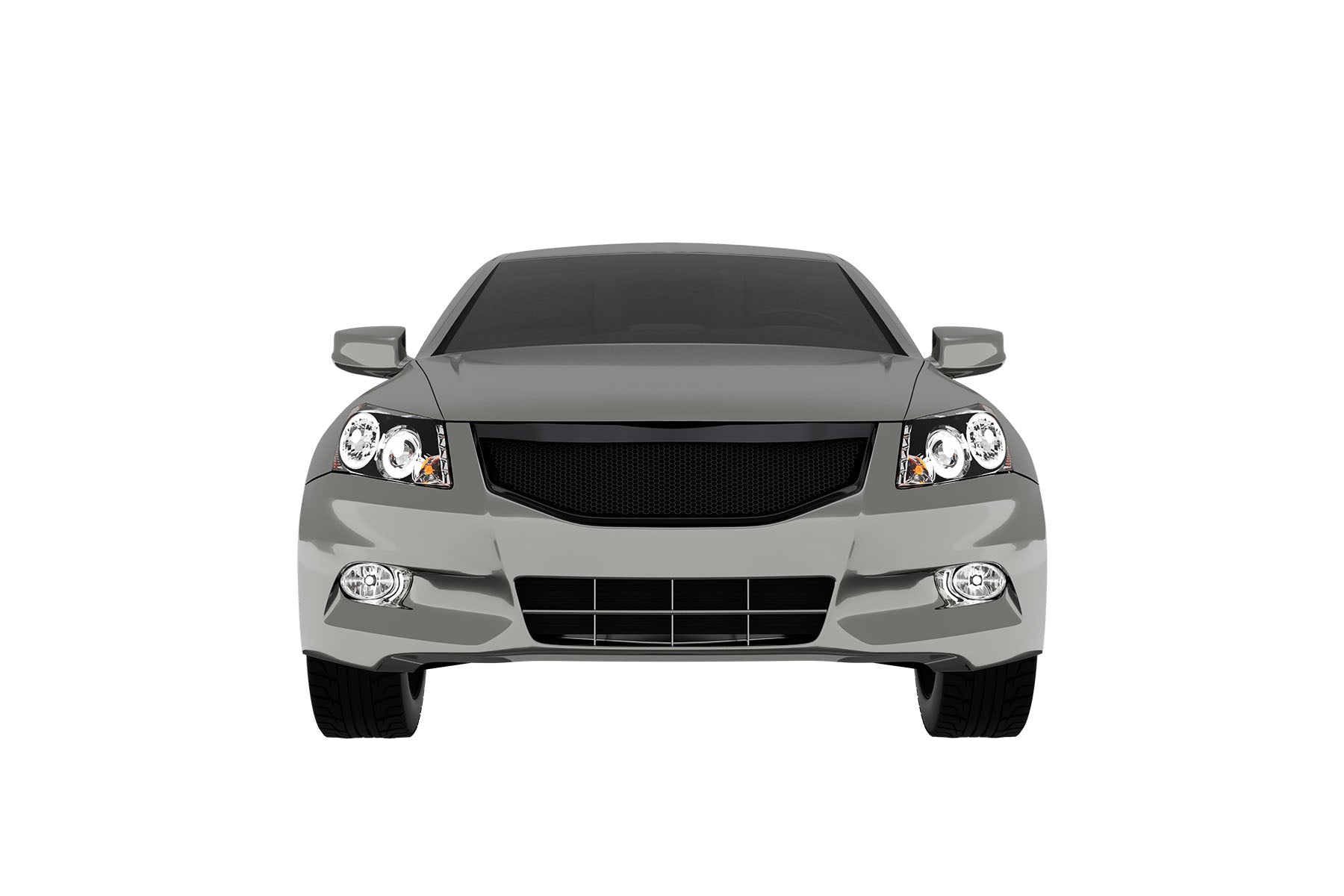 Premium Aluminum Glossy Black Sport Mesh Grille for Honda Accord 2011-2012 | Direct Fit & UV-Resistant