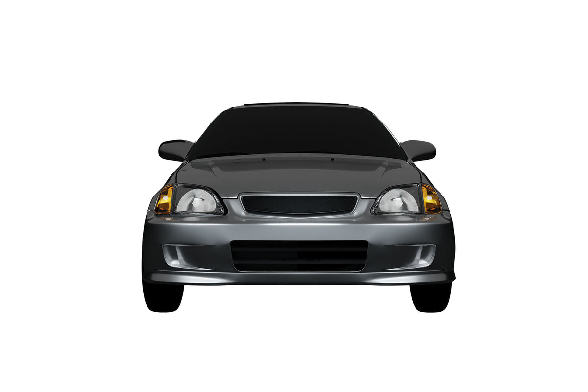 Matte Black T-R Mesh Grille for Honda Civic Si 2002-2005
