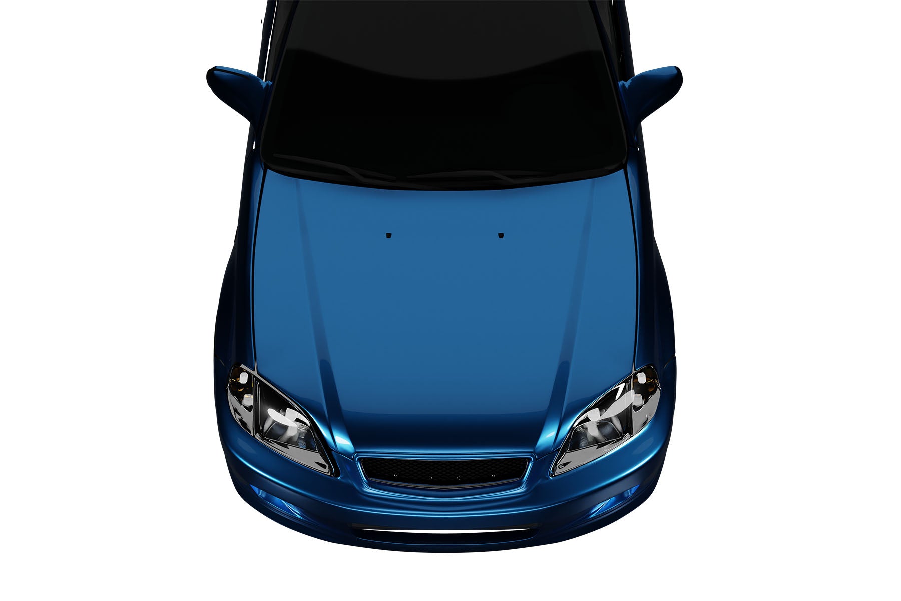 Premium ABS Gloss Black T-R Mesh Grille for Honda Civic Si 2002-2005 | Direct Fit & UV-Resistant