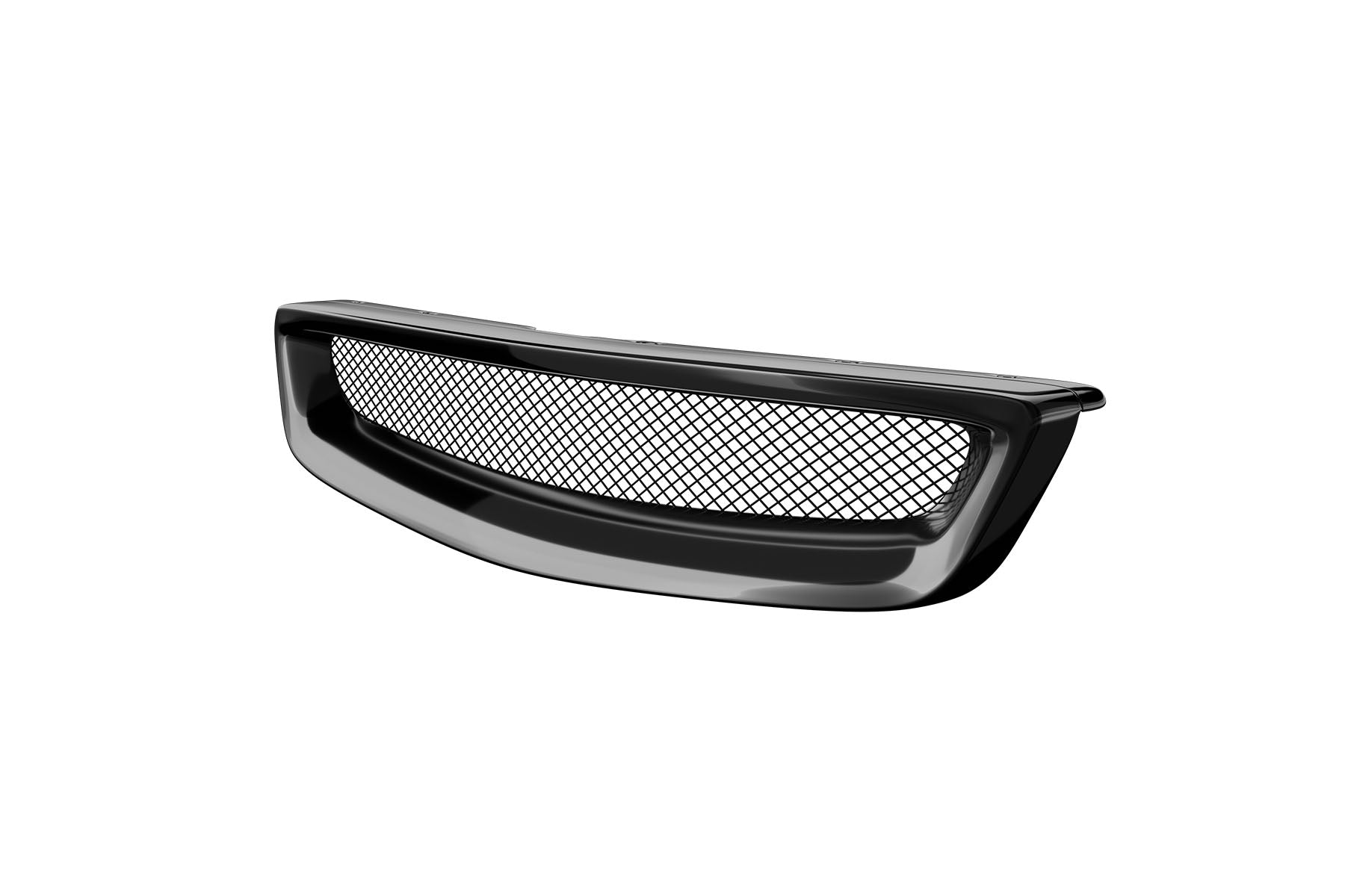 Premium Aluminum Gloss Black Mesh Grille for Honda Civic 1999-2000 | Direct Fit & UV-Resistant