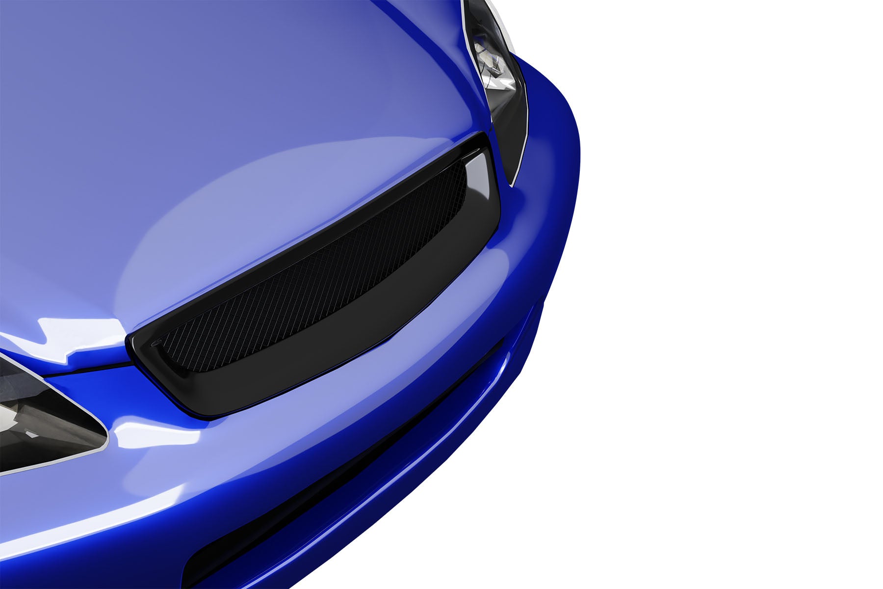 Premium Aluminum Gloss Black Mesh Grille for Honda Civic 1999-2000 | Direct Fit & UV-Resistant