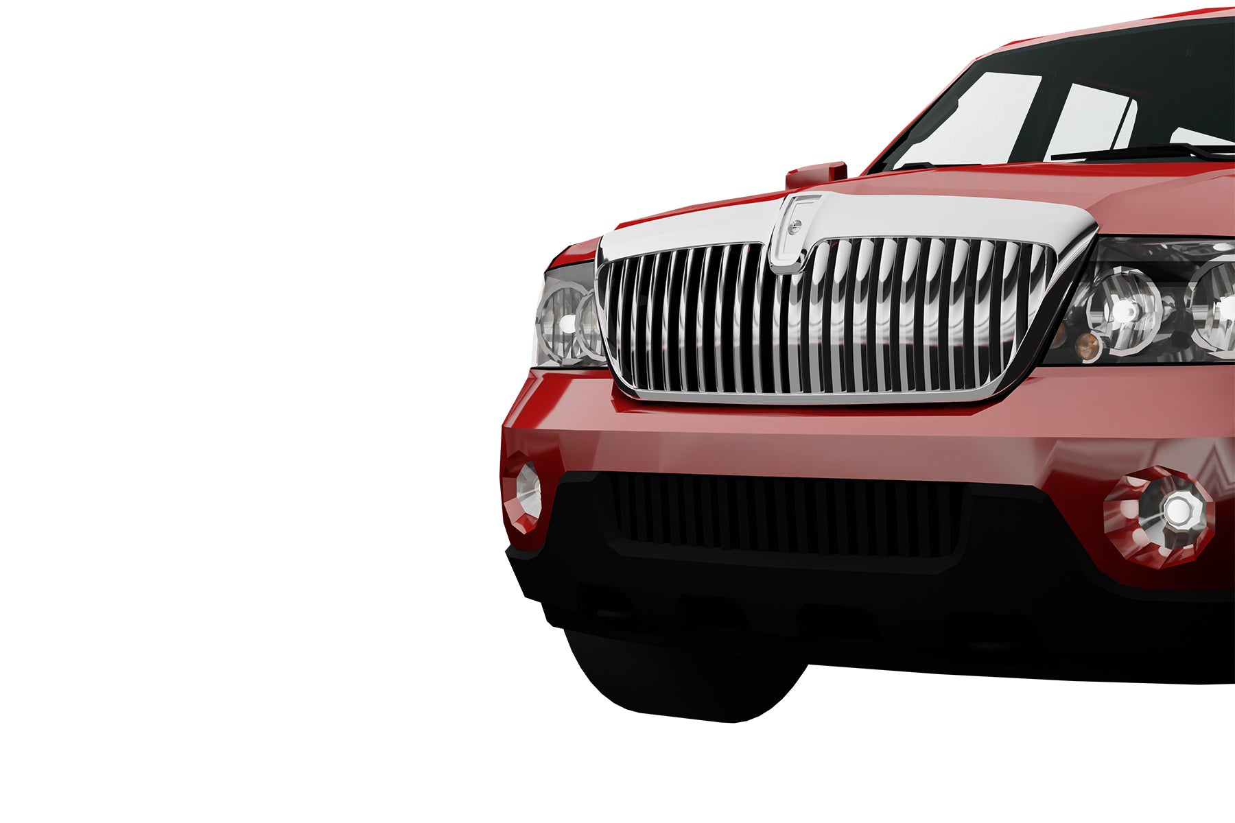 Premium ABS Chrome Vertical Front Grille for 1998-2002 Lincoln Navigator | Direct Fit & UV-Resistant