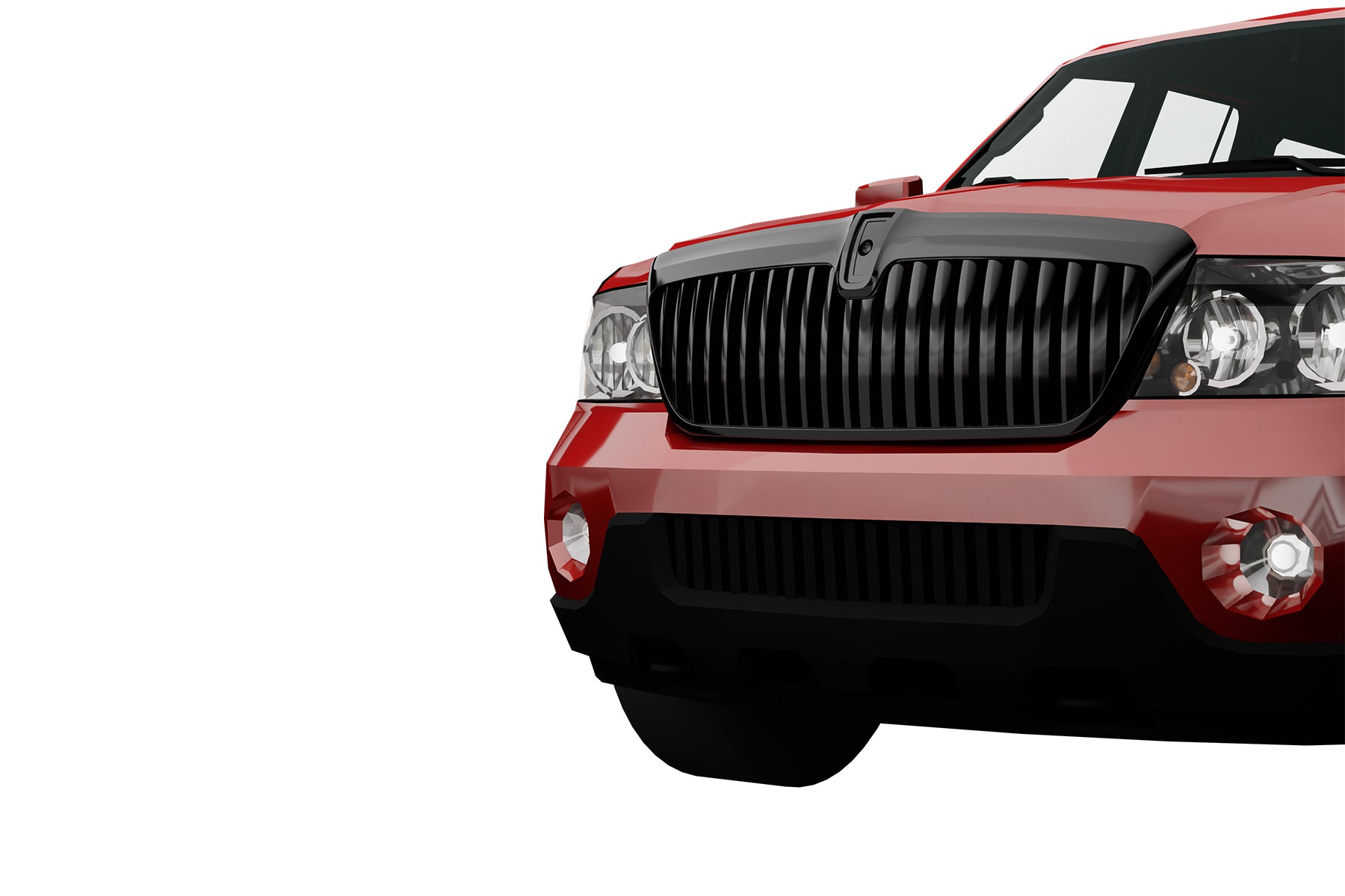 Premium ABS Gloss Black Vertical Grille for 1998-2002 Lincoln Navigator | Direct Fit & UV-Resistant