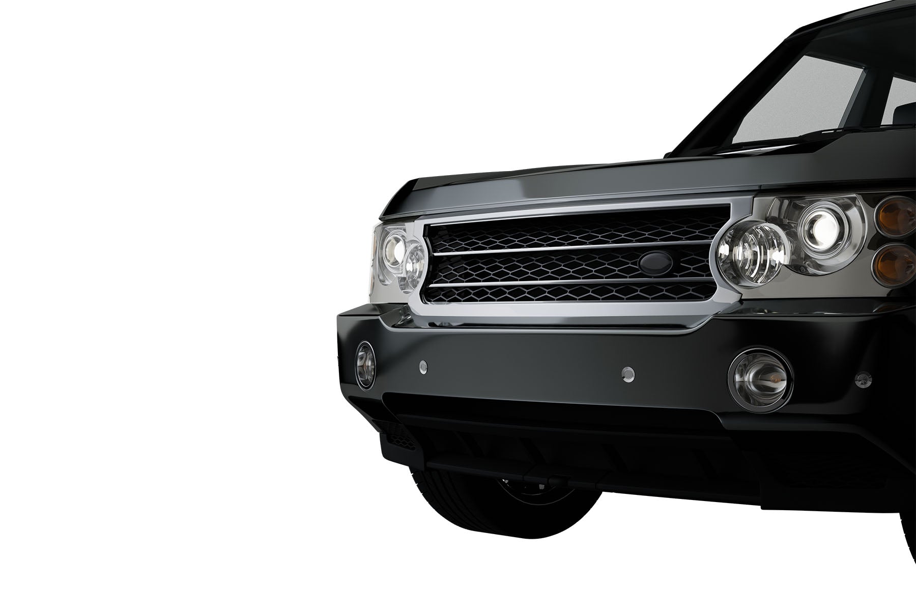Premium ABS Gloss Black Honeycomb Mesh Grille for Land Rover Range Rover 2006-2009 | Direct Fit & UV-Resistant