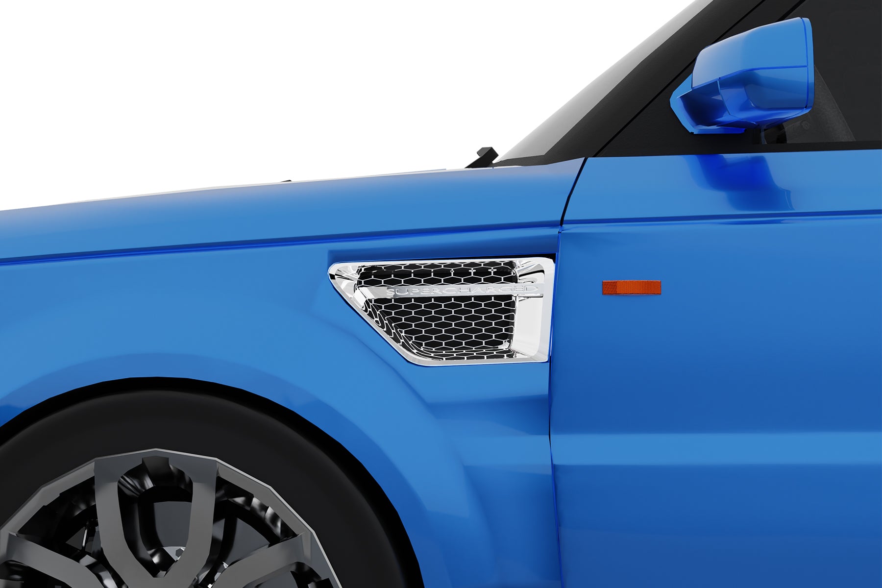 Premium ABS Chrome/Silver Honeycomb Mesh Grille for Land Rover Range Rover Sport 2006-2009 | Direct Fit & UV-Resistant