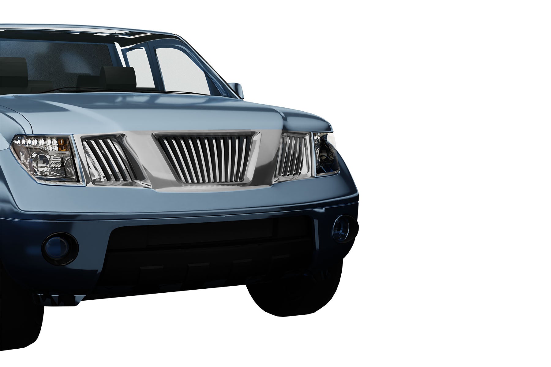 Premium ABS Chrome Vertical Grille for Nissan Frontier 2005-2008 | Direct Fit & UV-Resistant