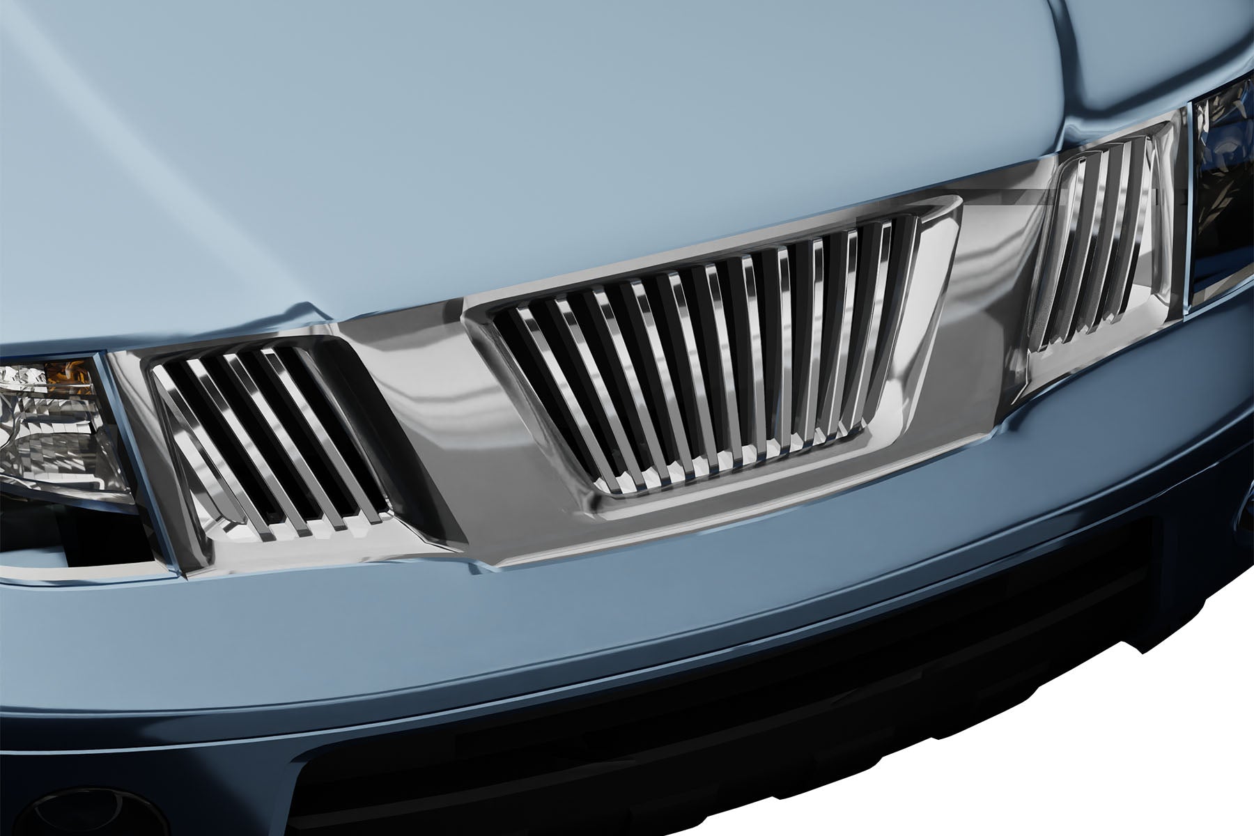 Premium ABS Chrome Vertical Grille for Nissan Frontier 2005-2008 | Direct Fit & UV-Resistant