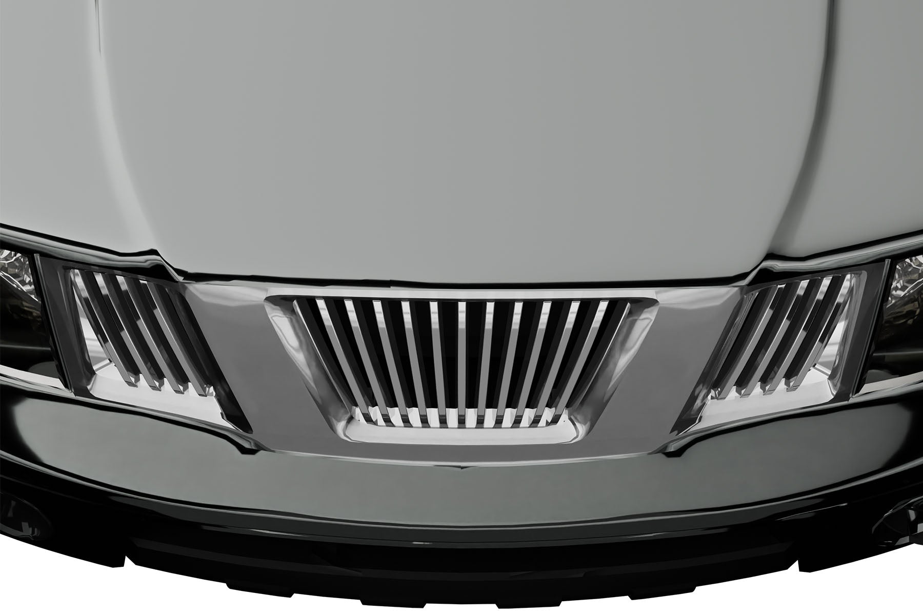 Premium ABS Chrome Vertical Grille for Nissan Frontier 2005-2008 | Direct Fit & UV-Resistant