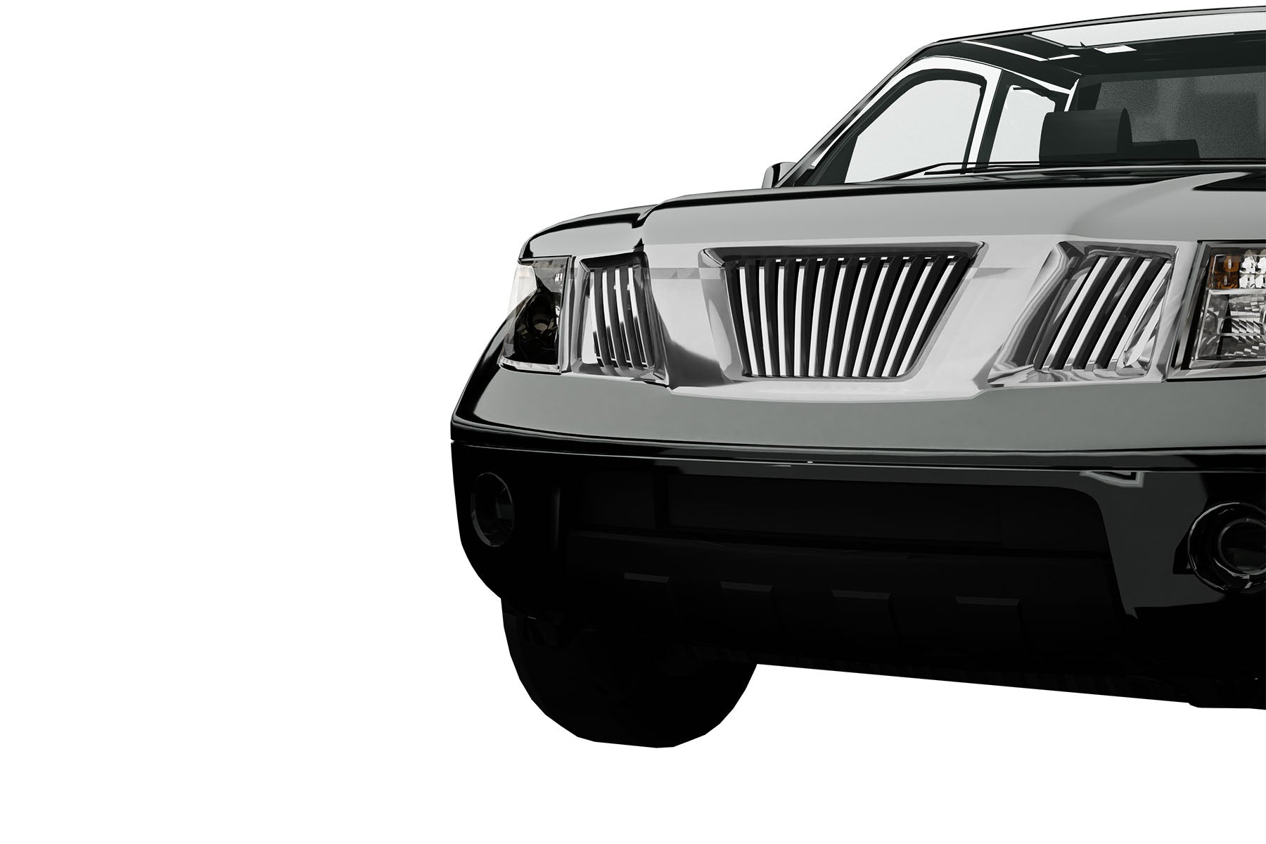 Premium ABS Chrome Vertical Grille for Nissan Frontier 2005-2008 | Direct Fit & UV-Resistant