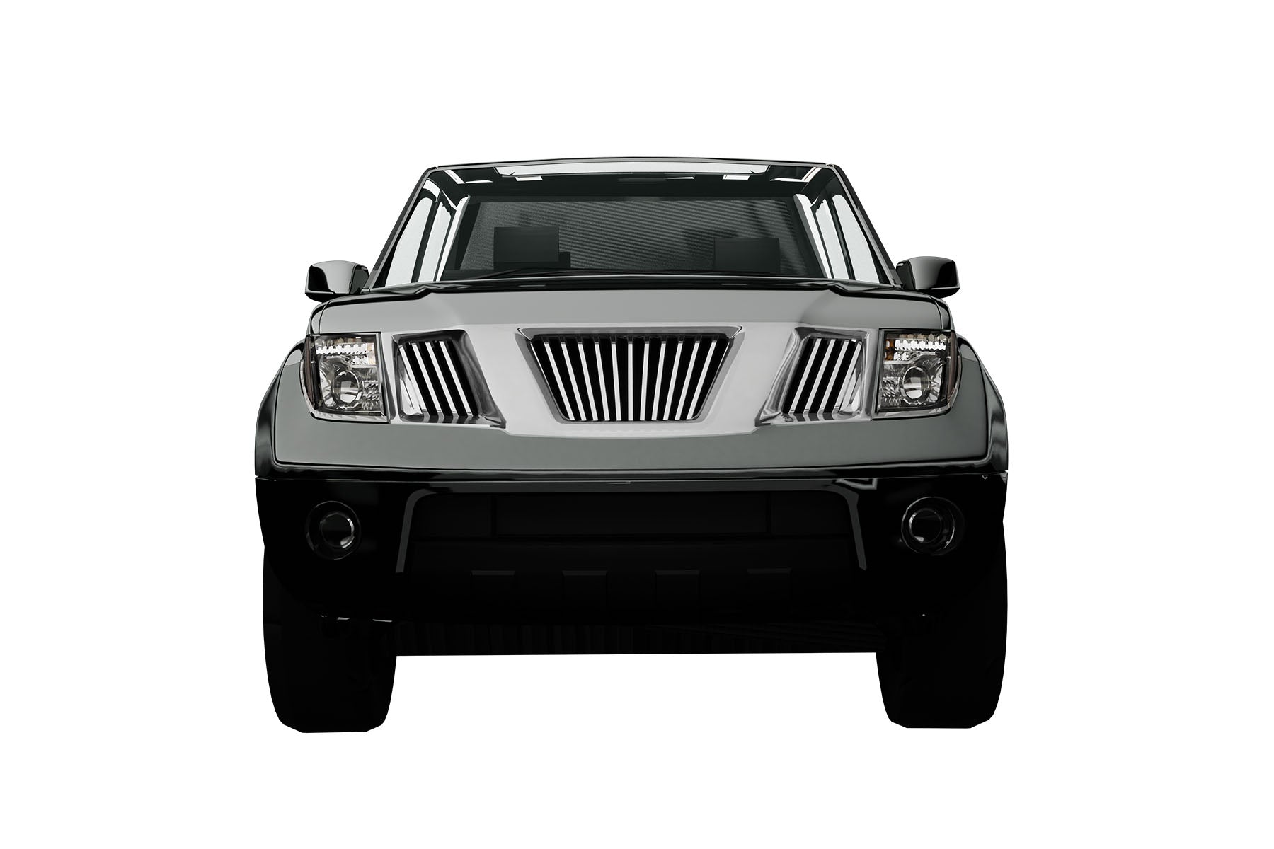 Premium ABS Chrome Vertical Grille for Nissan Frontier 2005-2008 | Direct Fit & UV-Resistant